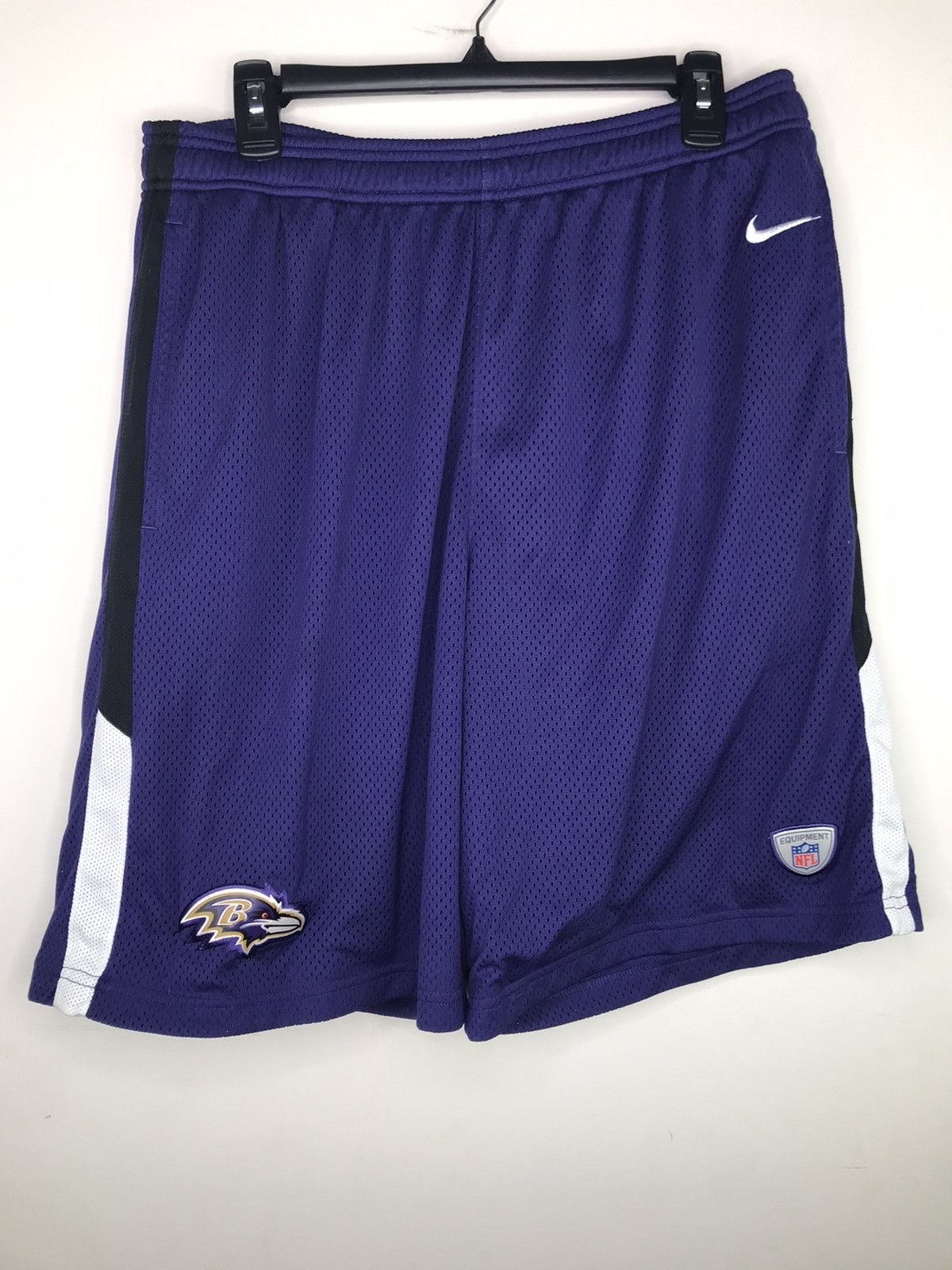 NFL Vintage Nike Baltimore Ravens Training Shorts Team Issue Size US 33 - 1 Thumbnail
