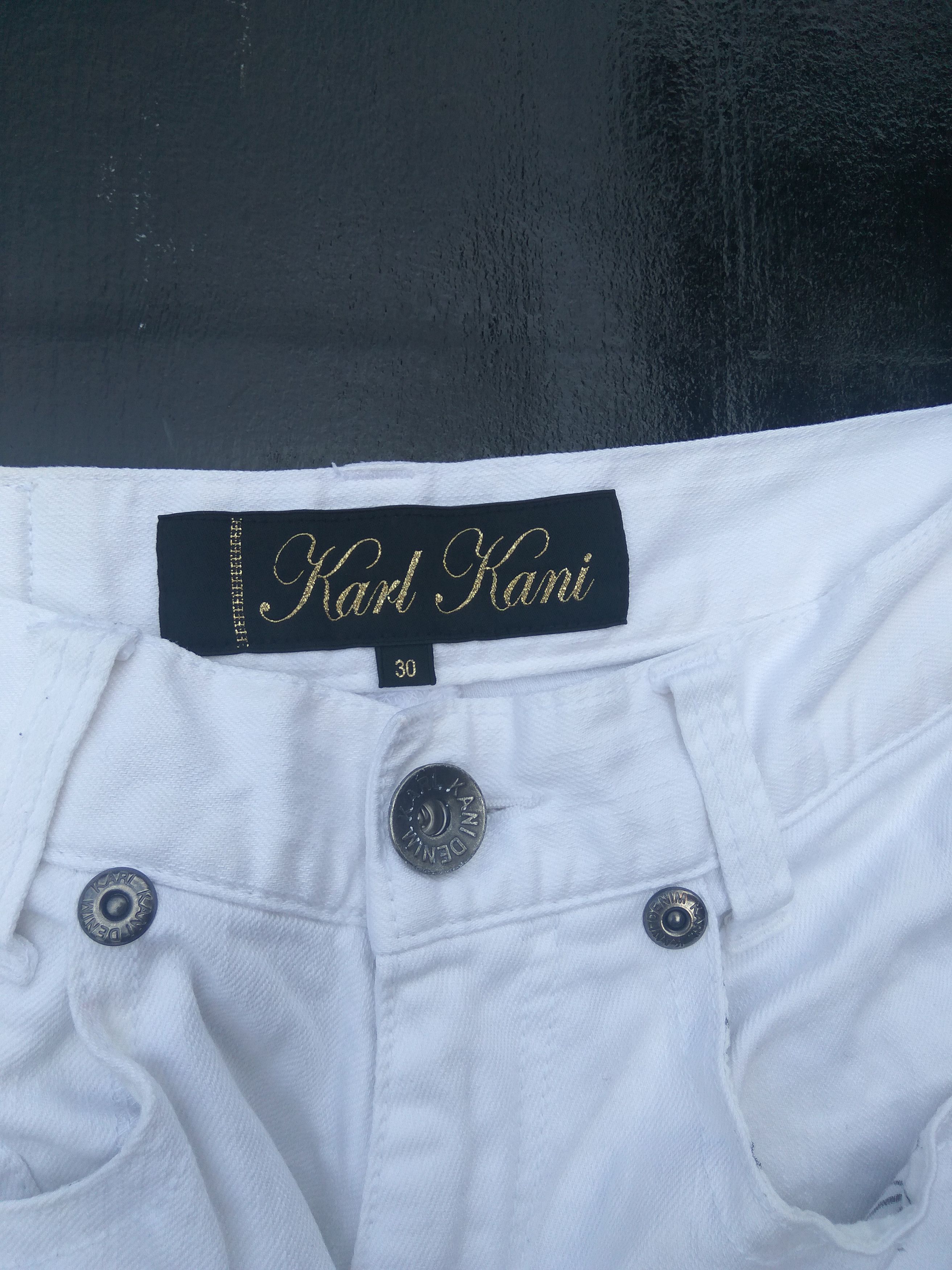 Karl Kani 🔥 Flare Karl Kani pants King of Black embroidery Size US 30 / EU 46 - 7 Thumbnail