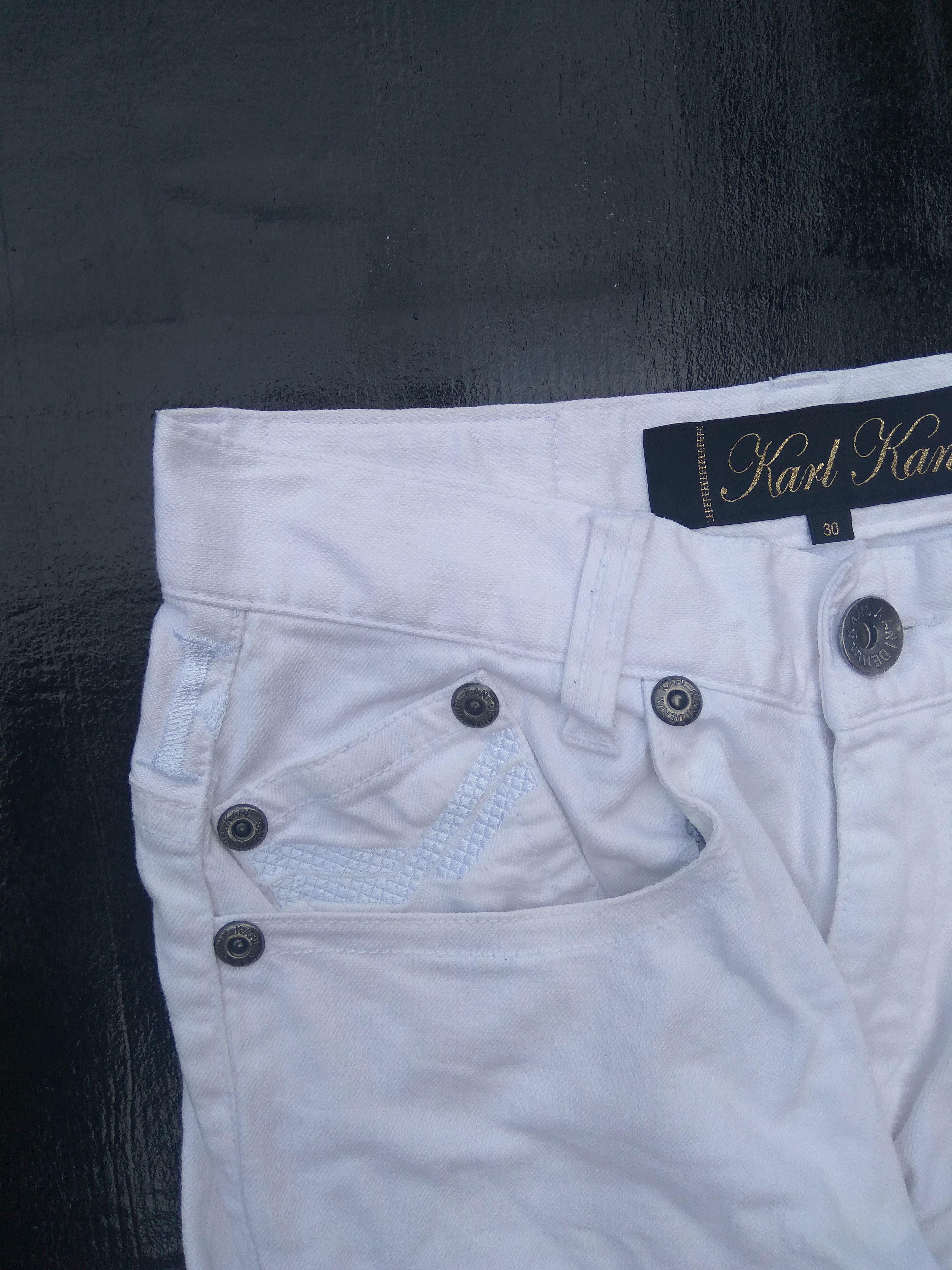 Karl Kani 🔥 Flare Karl Kani pants King of Black embroidery Size US 30 / EU 46 - 8 Thumbnail