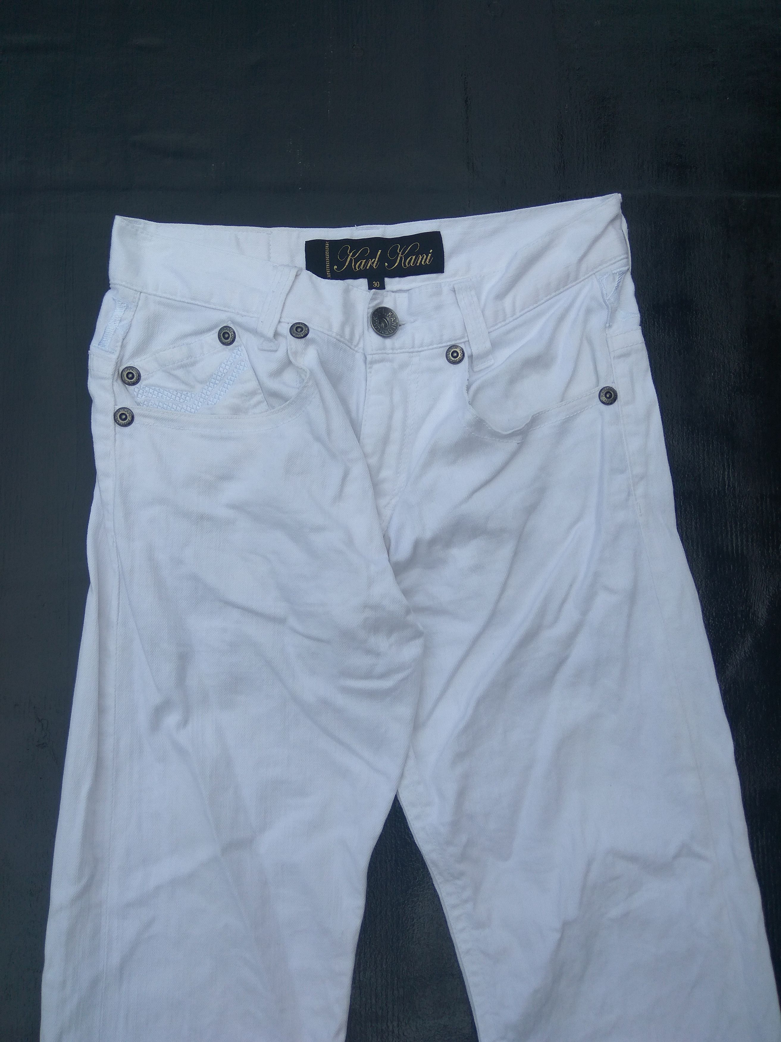Karl Kani 🔥 Flare Karl Kani pants King of Black embroidery Size US 30 / EU 46 - 3 Thumbnail