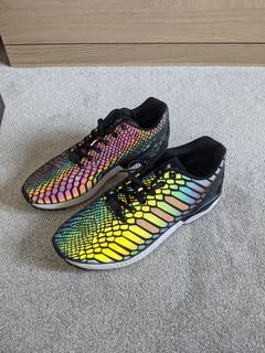 adidas zx flux xeno reflective limited 3m hologram b24441 black