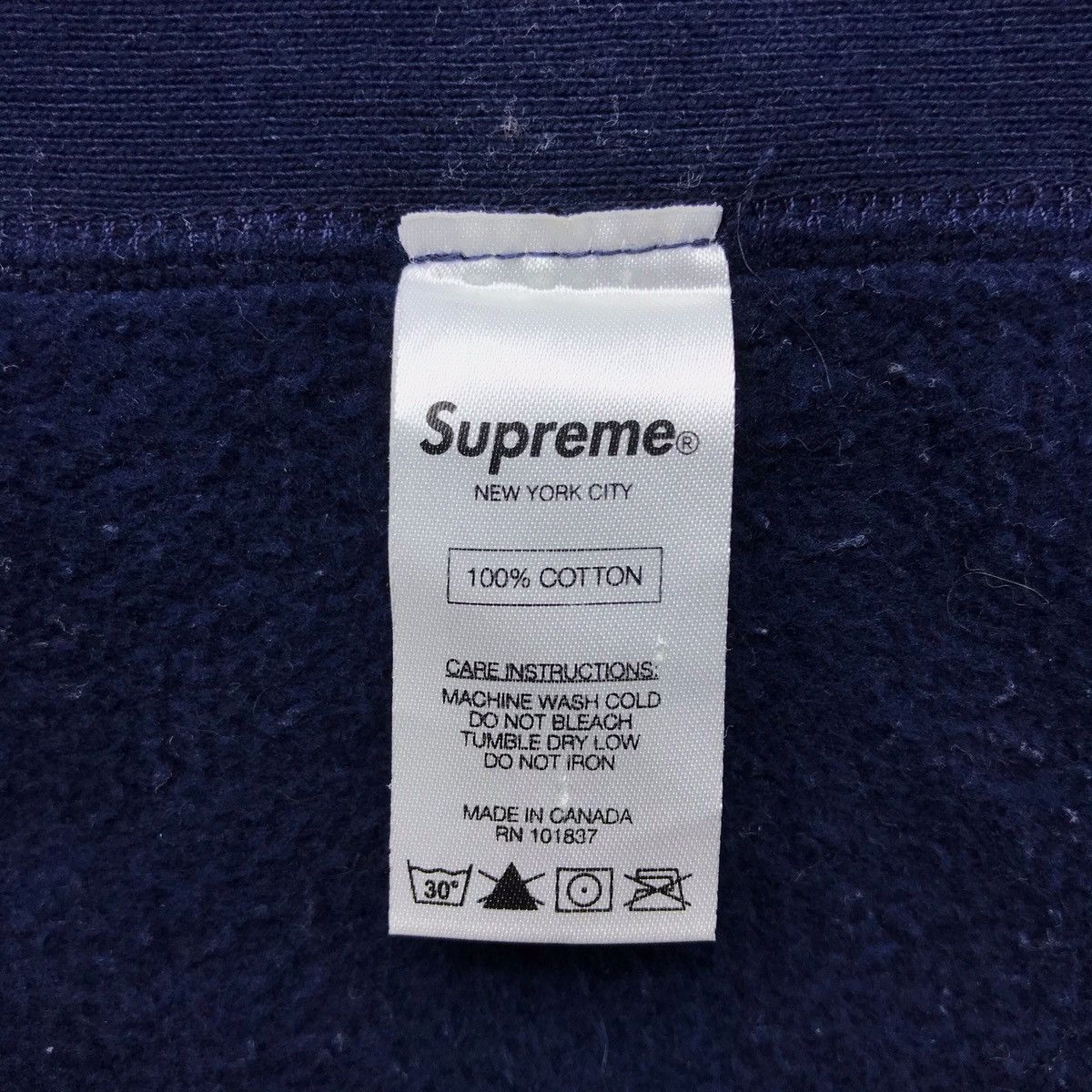 Supreme 2013 Supreme Box Logo Hoodie Red On Navy Rare Size US L / EU 52-54 / 3 - 7 Thumbnail