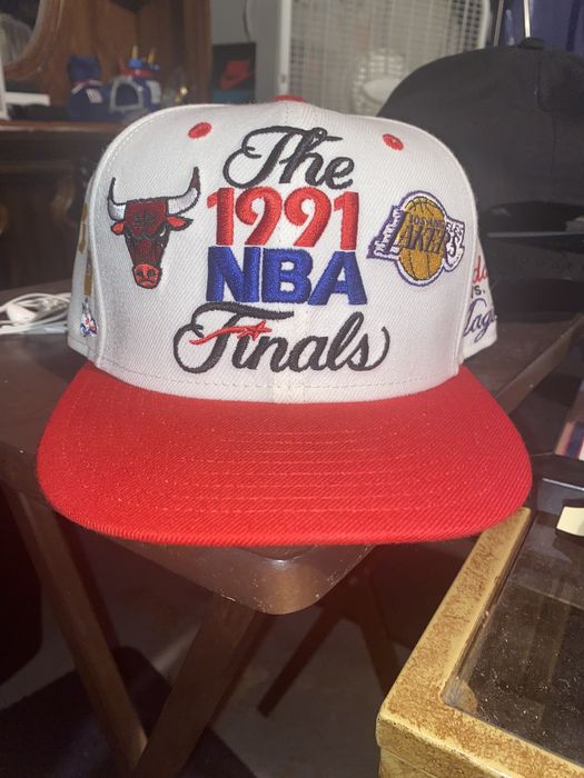 Vintage Bulls 1991 nba finals hat Grailed