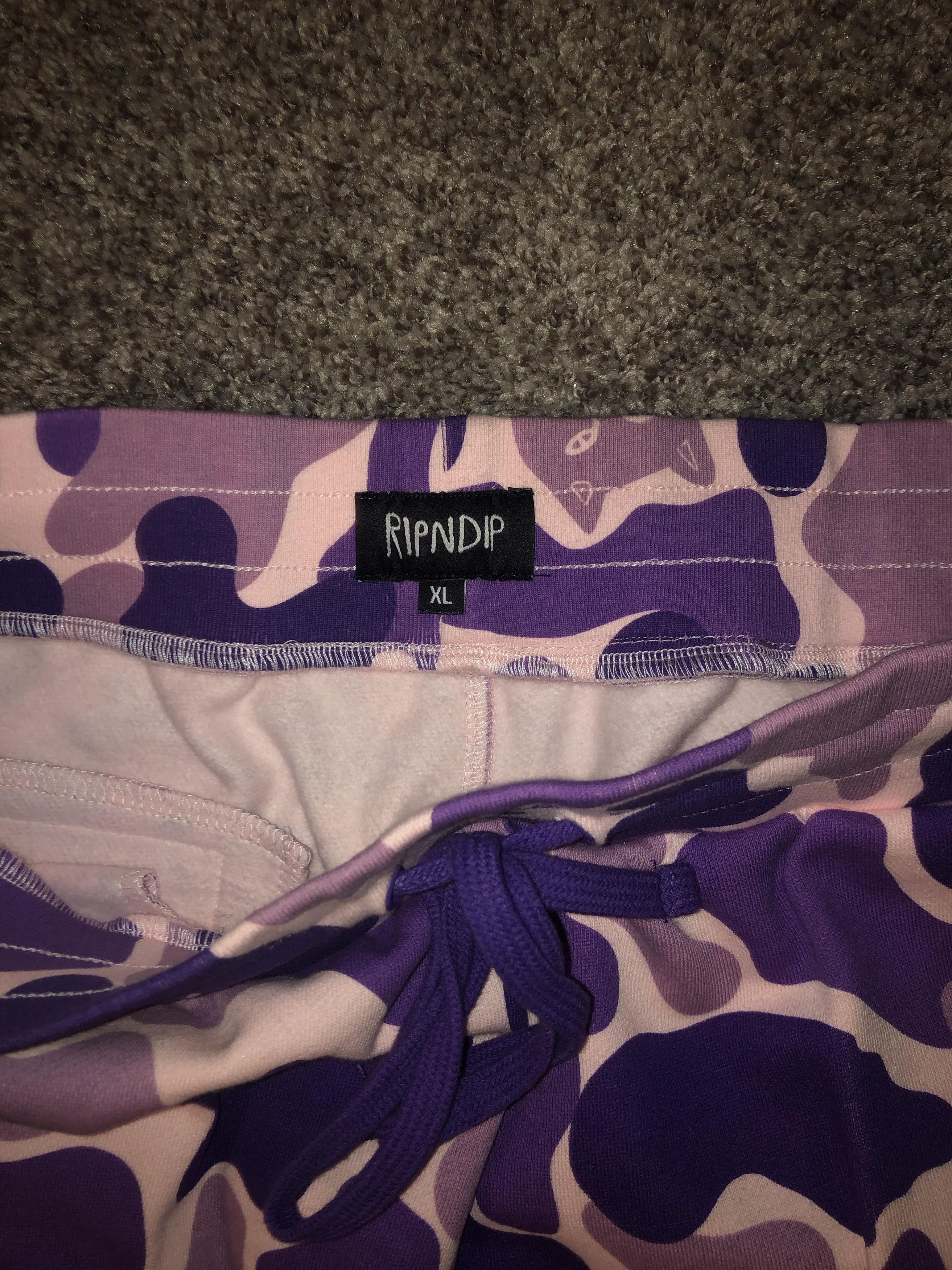 Ripndip purple camo pants store