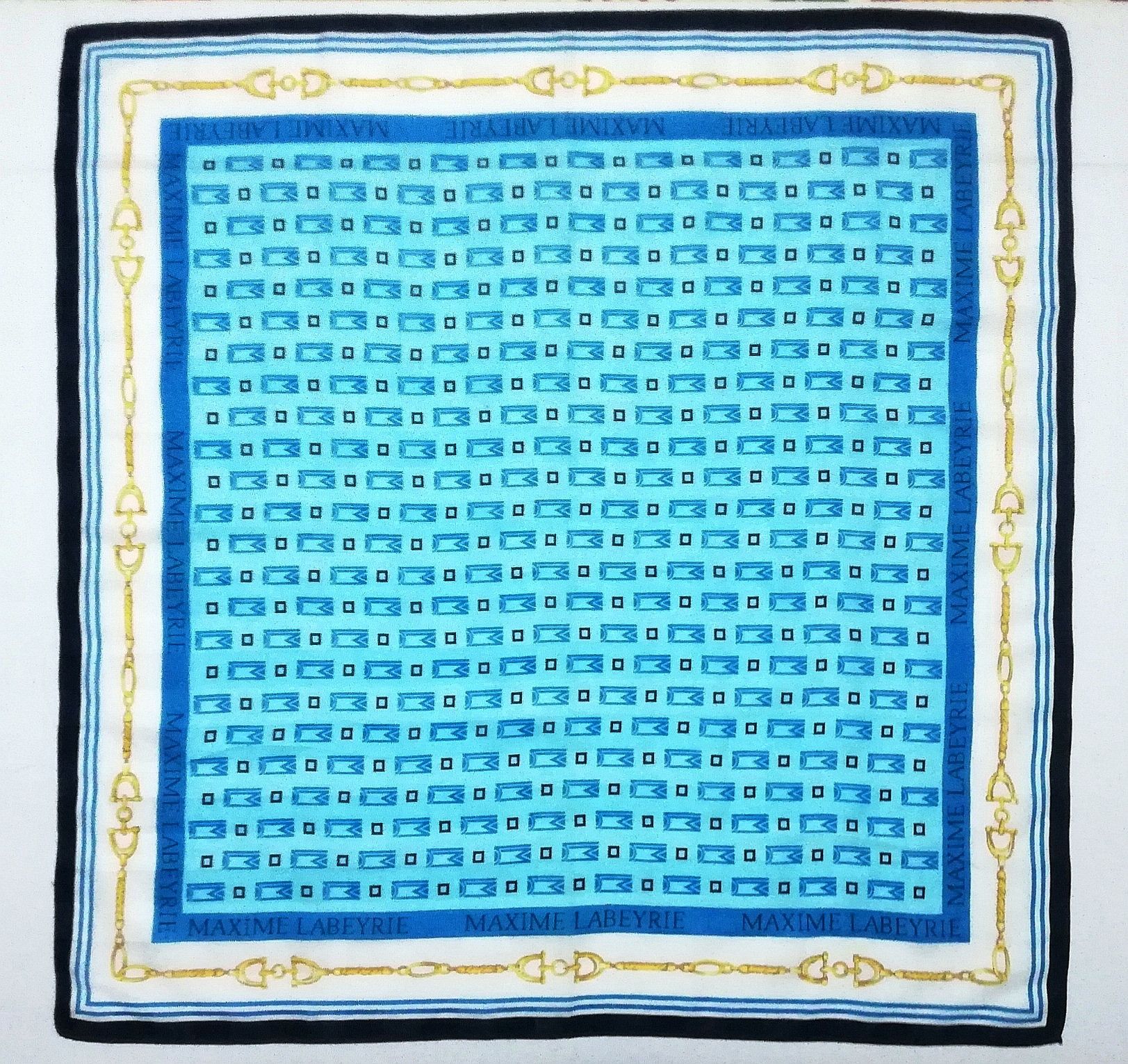 Other Maxime Labeyril Paris Blue Bandana Handkerchief Size ONE SIZE - 8 Thumbnail