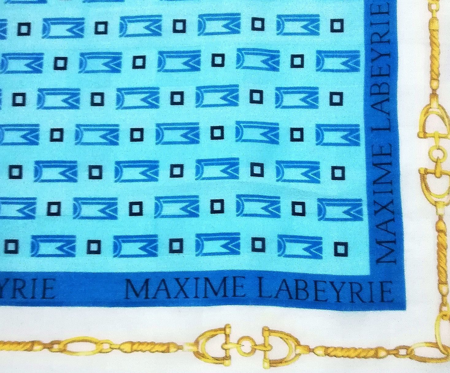 Other Maxime Labeyril Paris Blue Bandana Handkerchief Size ONE SIZE - 6 Thumbnail