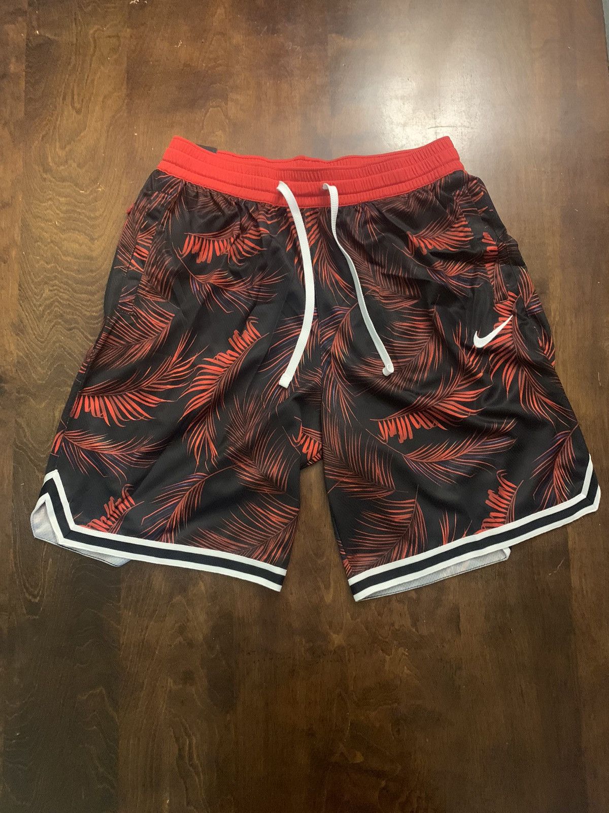 Nike Nike Floral DNA Basketball Shorts Red Size Large Grailed