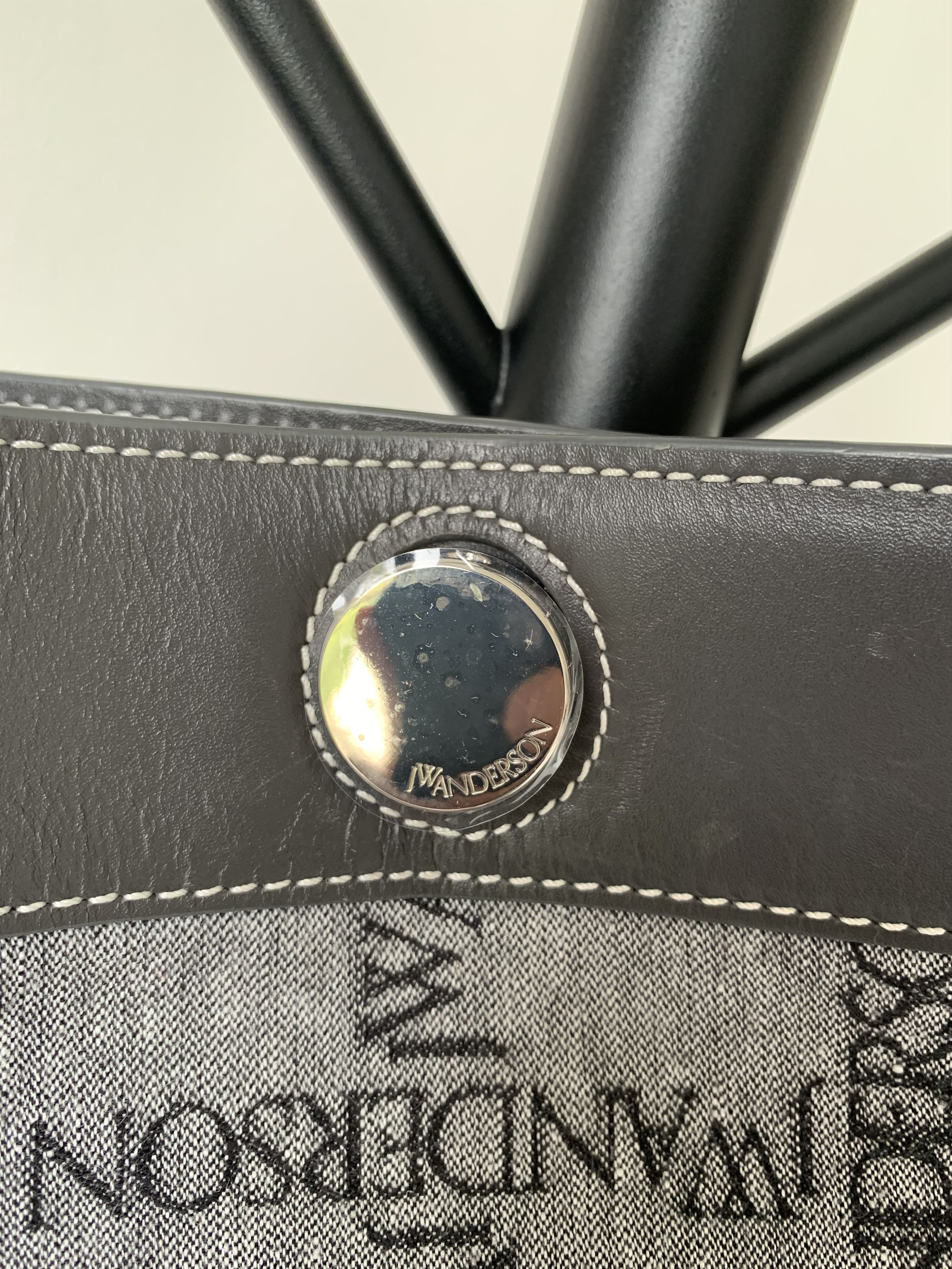JW Anderson Large Black Logo Grid Keyts Tote Size ONE SIZE - 9 Thumbnail