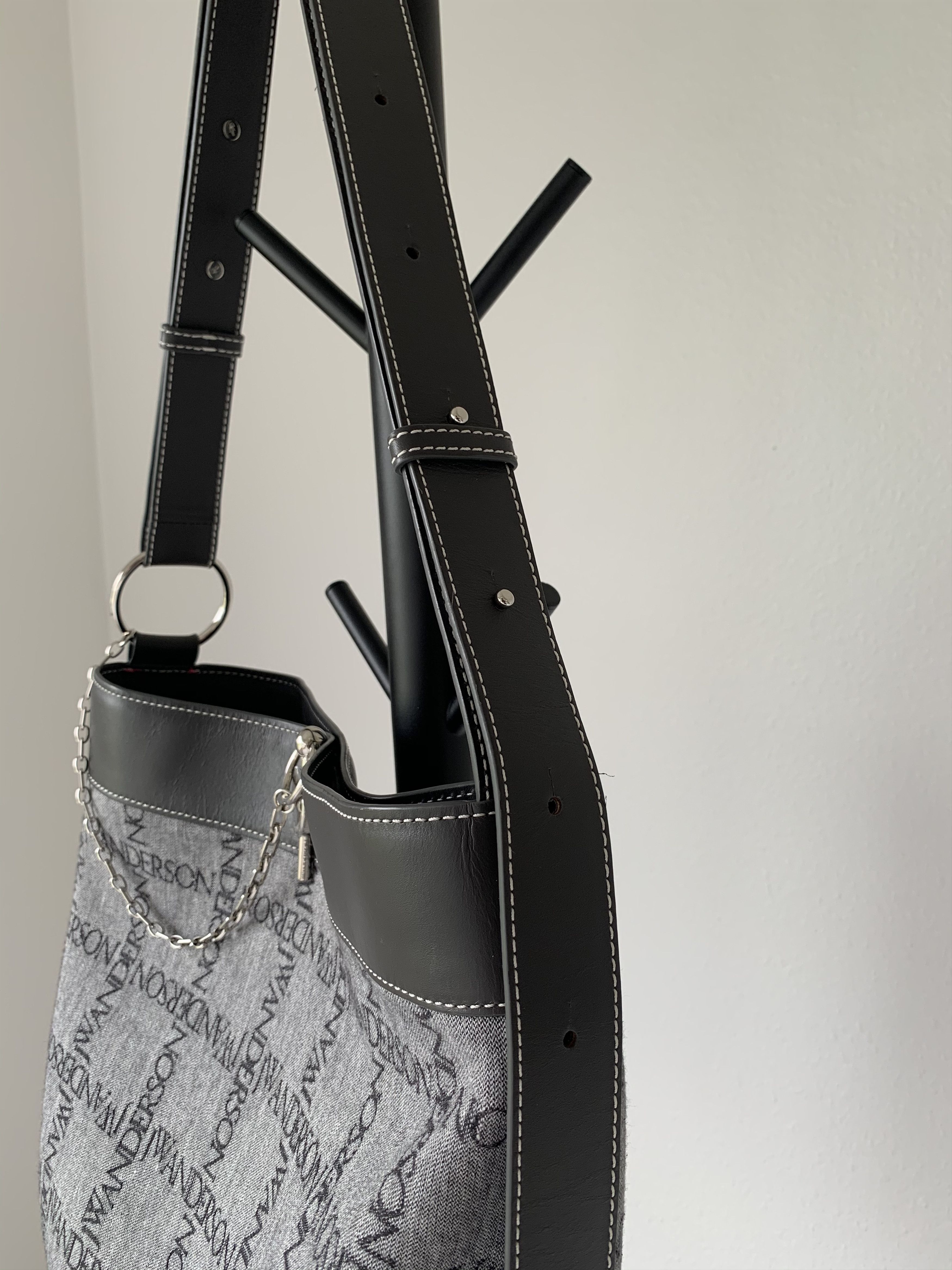 JW Anderson Large Black Logo Grid Keyts Tote Size ONE SIZE - 5 Thumbnail