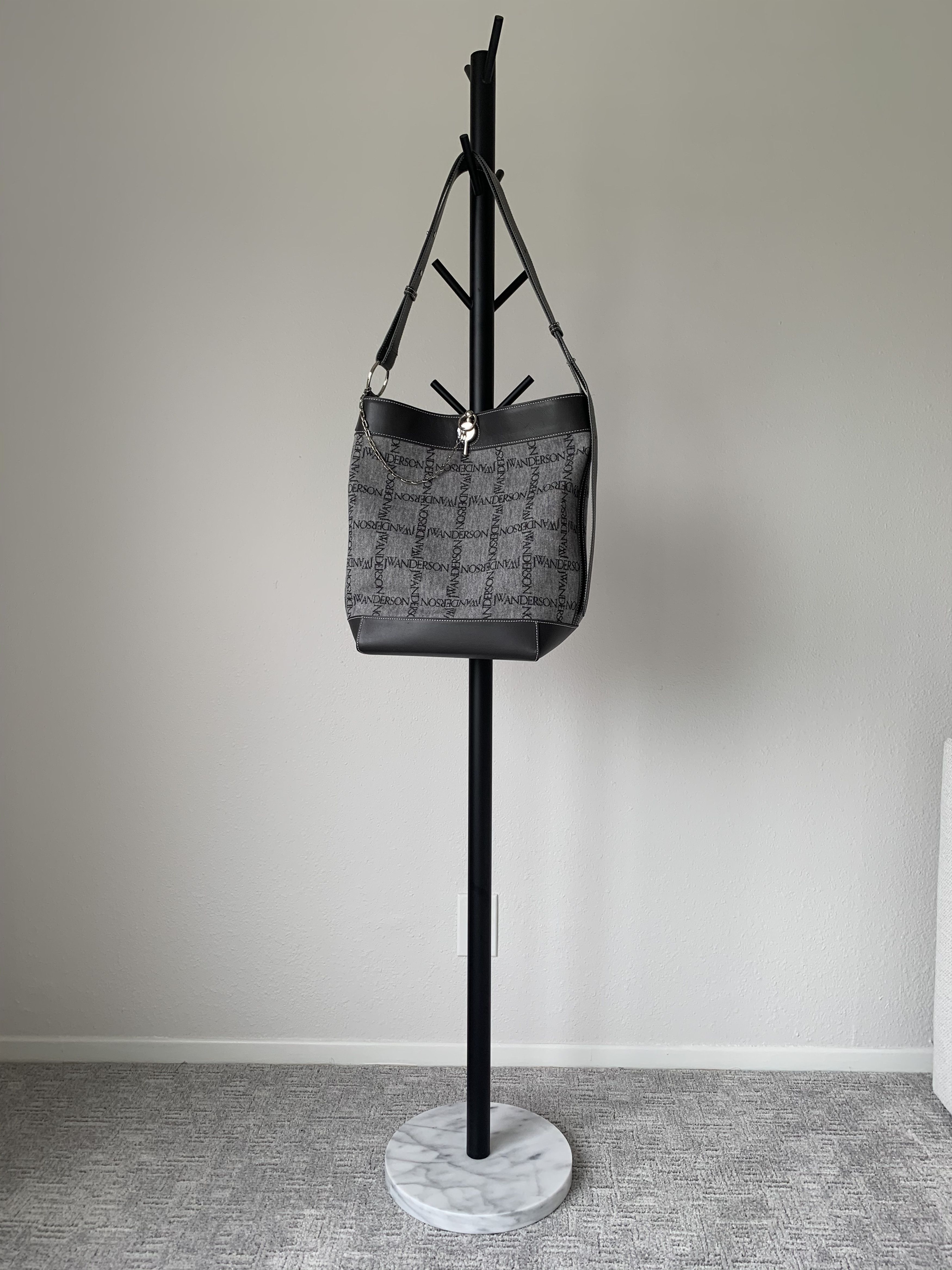 JW Anderson Large Black Logo Grid Keyts Tote Size ONE SIZE - 4 Thumbnail