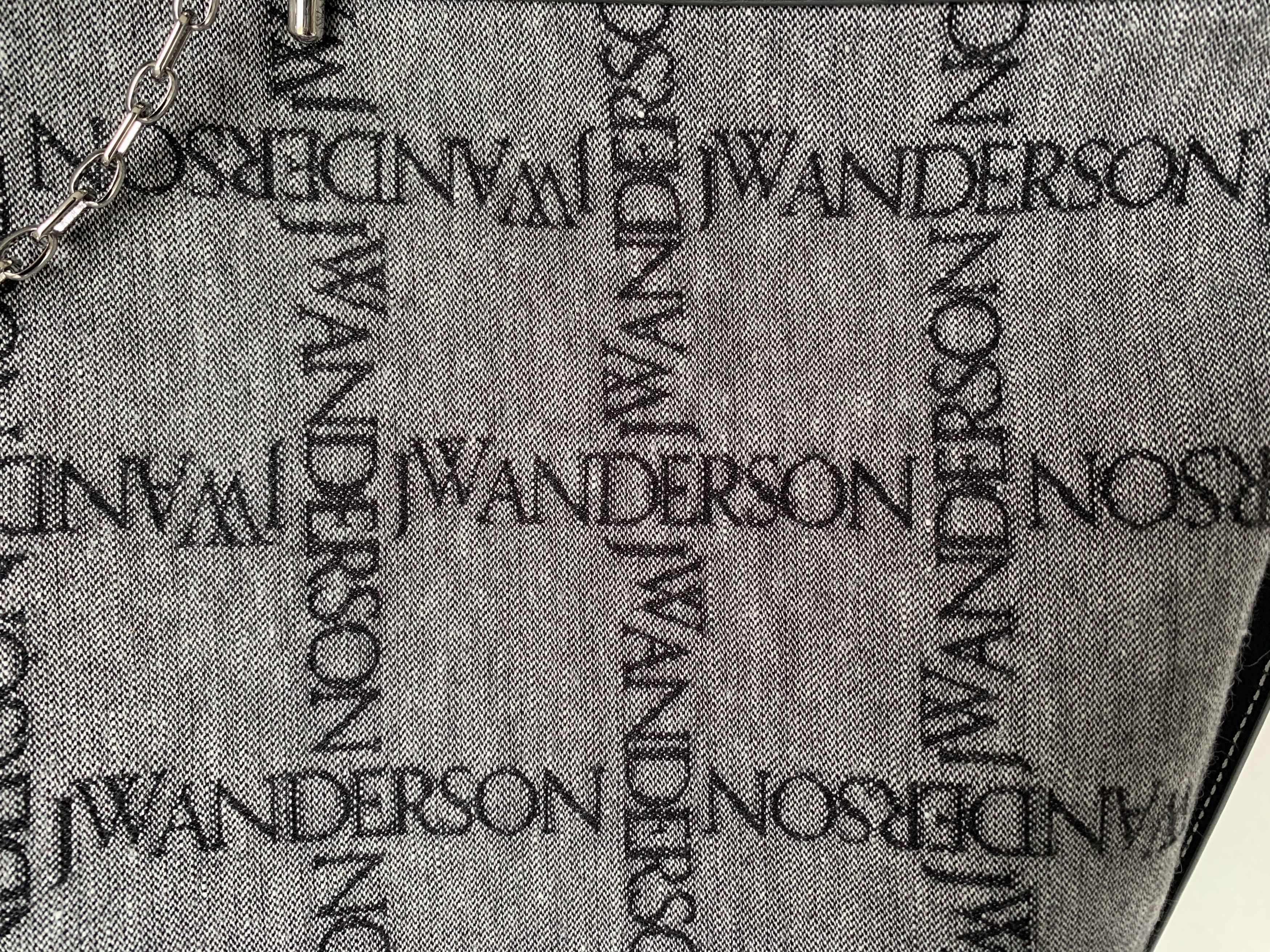 JW Anderson Large Black Logo Grid Keyts Tote Size ONE SIZE - 3 Thumbnail