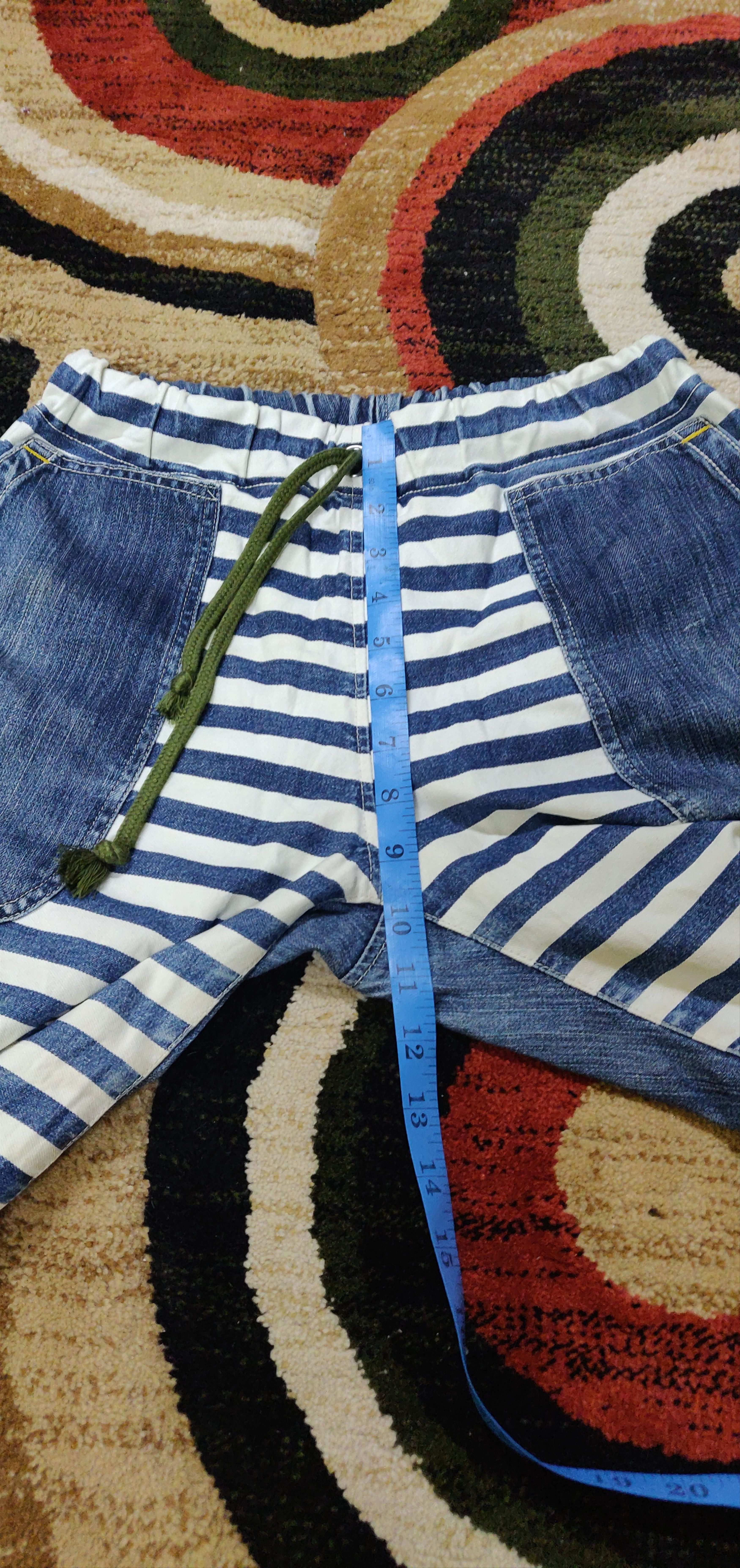 Japanese Brand (J152) stripes baloon - nice design jeans Size US 29 - 5 Thumbnail