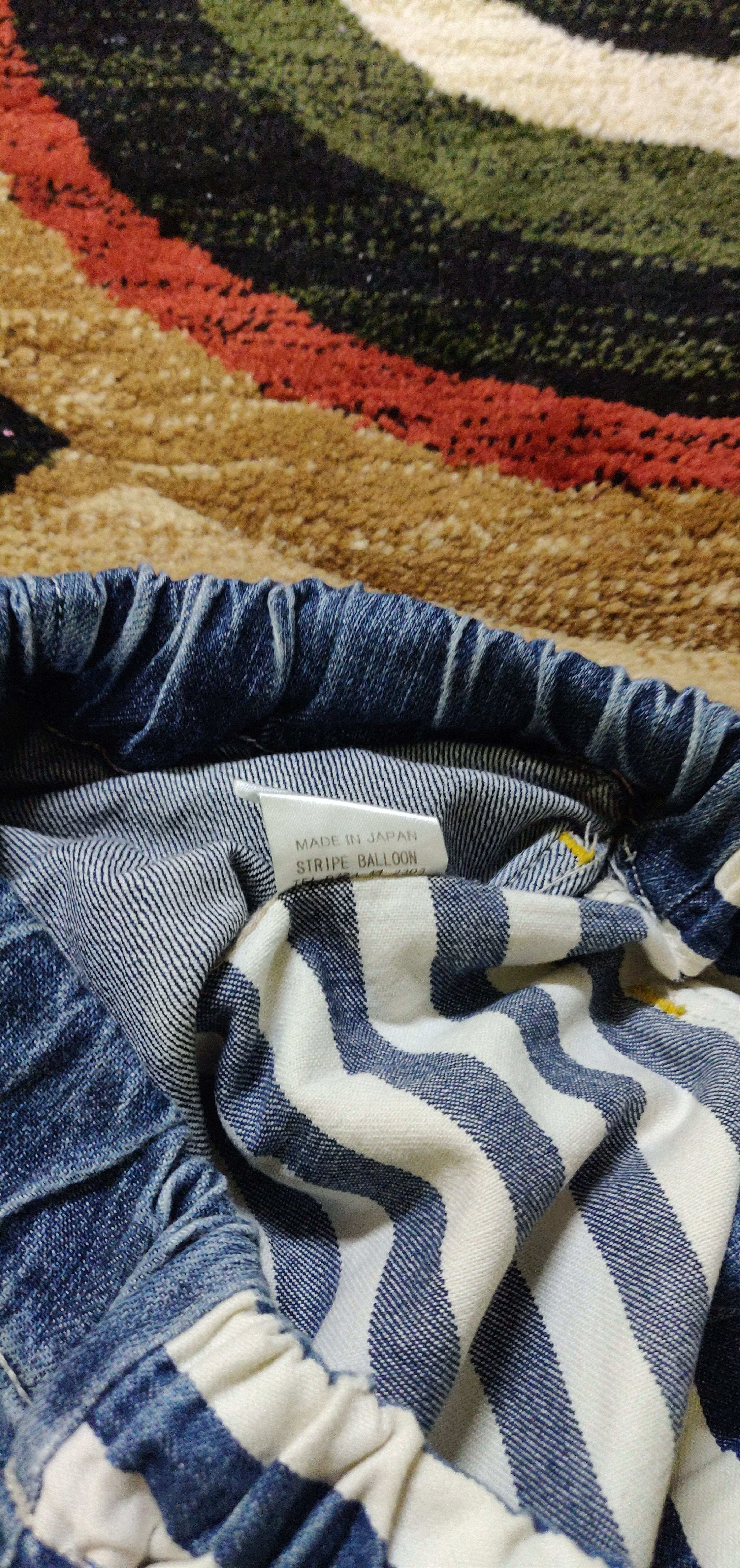 Japanese Brand (J152) stripes baloon - nice design jeans Size US 29 - 8 Thumbnail