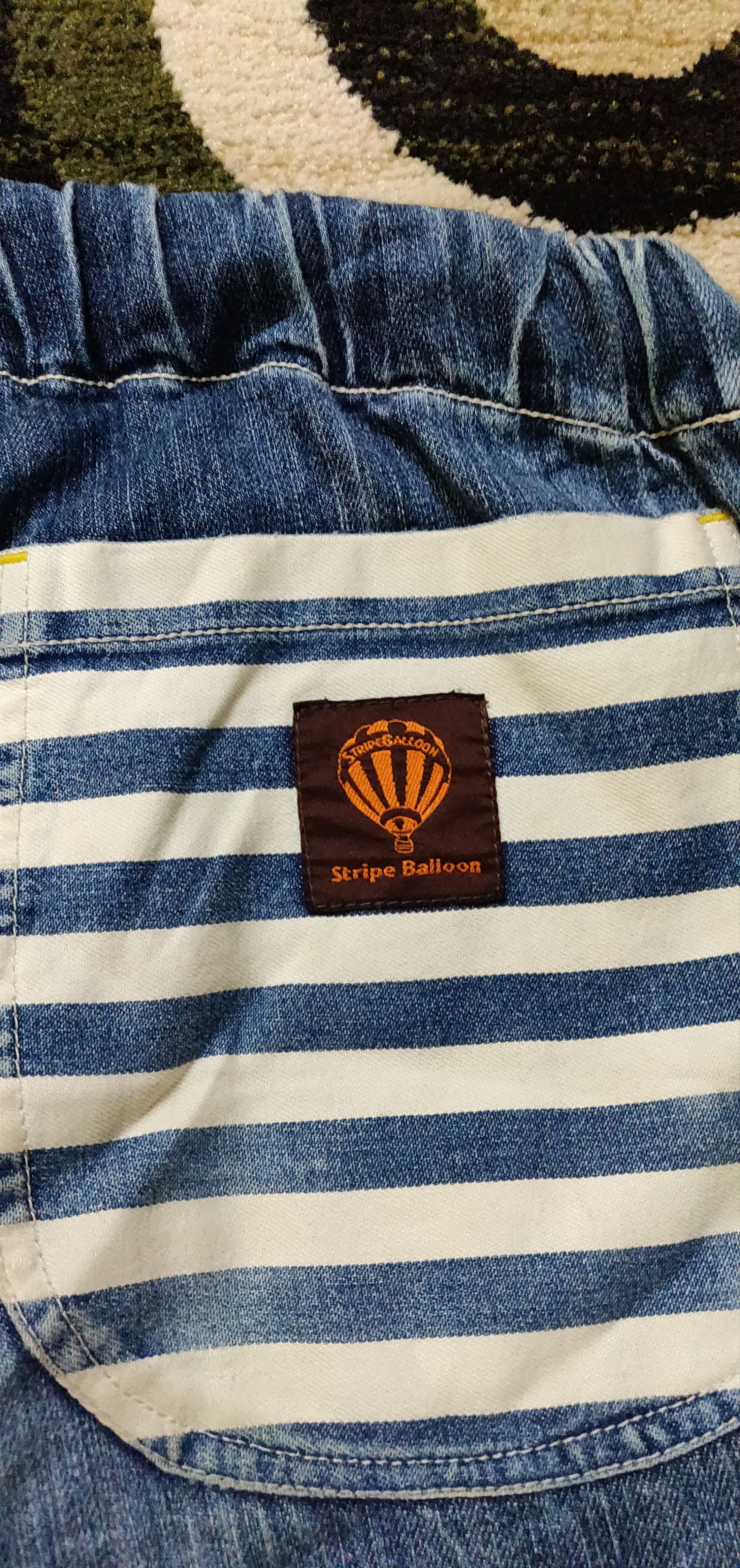 Japanese Brand (J152) stripes baloon - nice design jeans Size US 29 - 11 Thumbnail