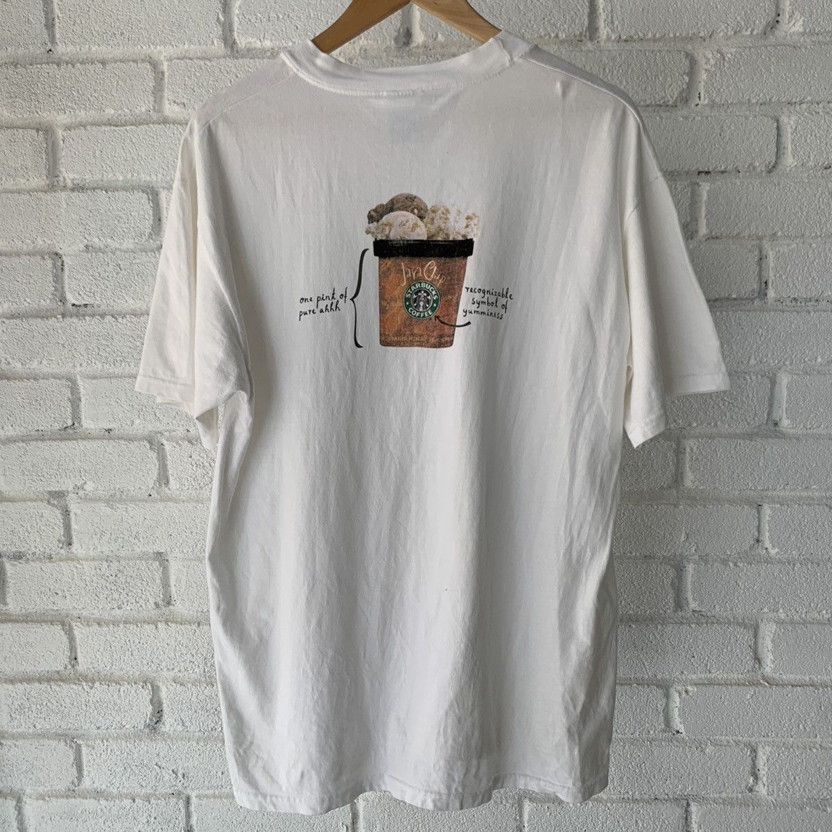 Vintage Starbucks Ice Cream Promo Tee Size US L / EU 52-54 / 3 - 1 Thumbnail