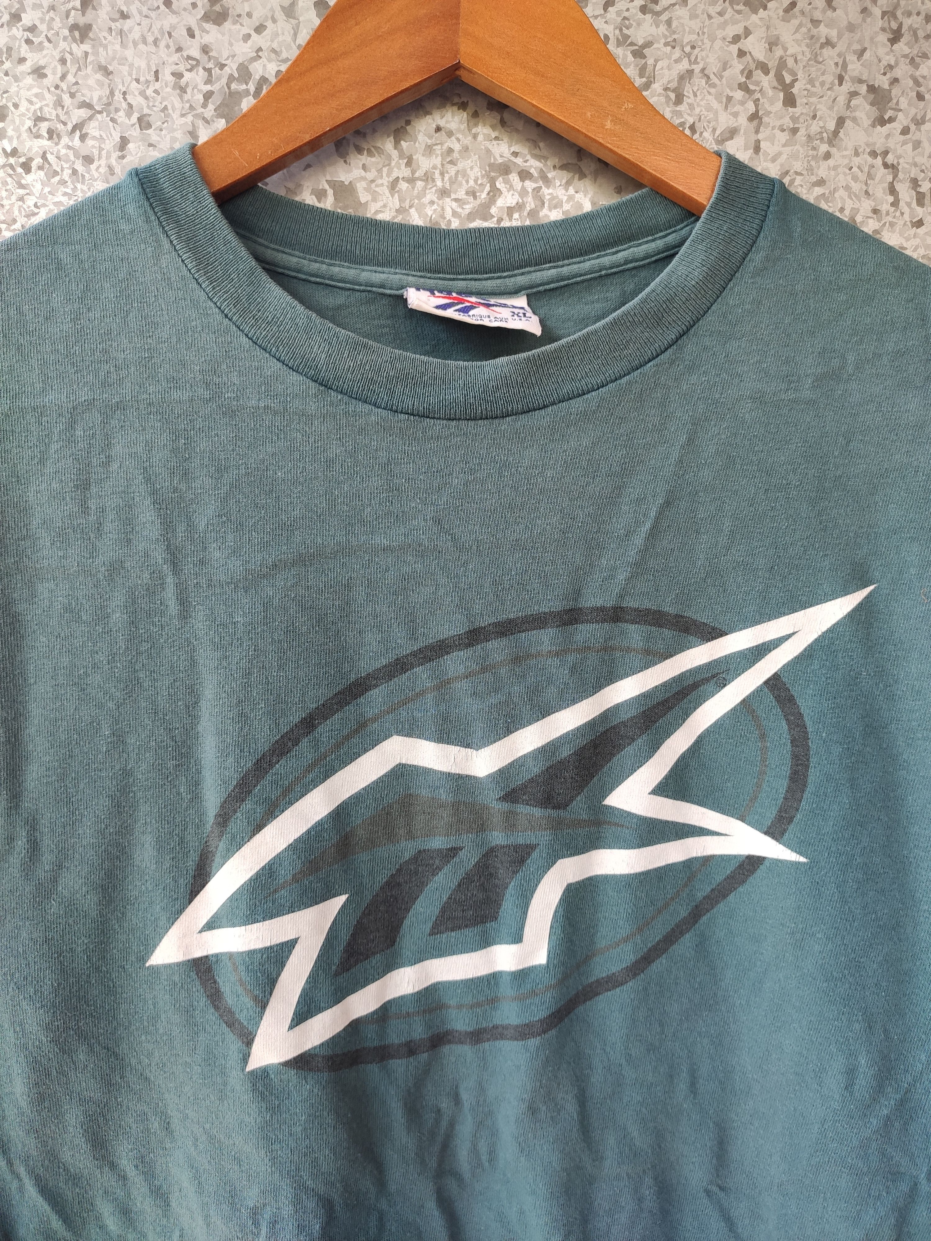 Reebok 🔥 Vintage 90s Vintage reebok t shirt big logo Size US M / EU 48-50 / 2 - 2 Thumbnail