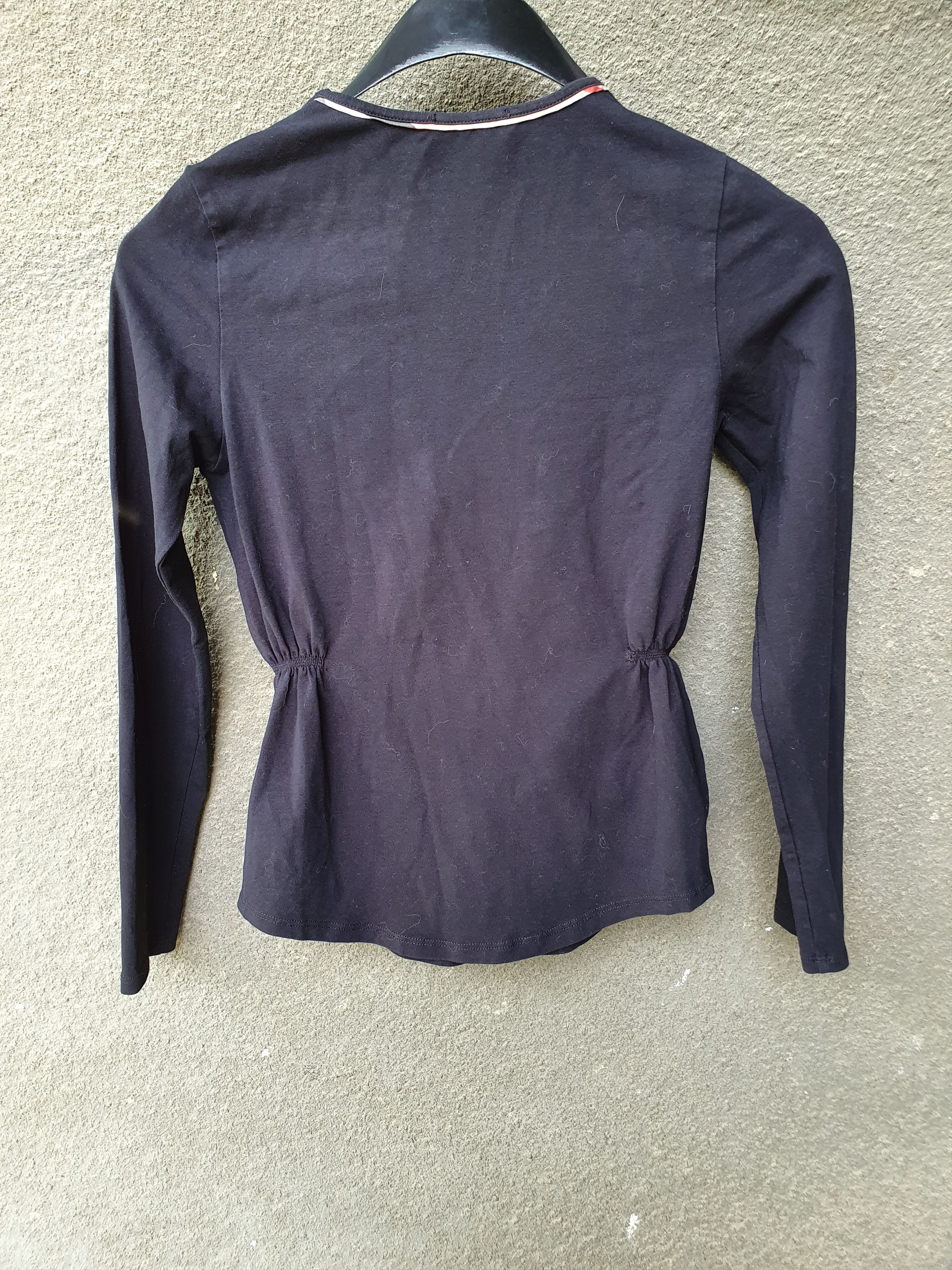 Burberry Burberry Women's long sleeve black t-shirt,sz XS (152cm) Size XS / US 0-2 / IT 36-38 - 13 Thumbnail