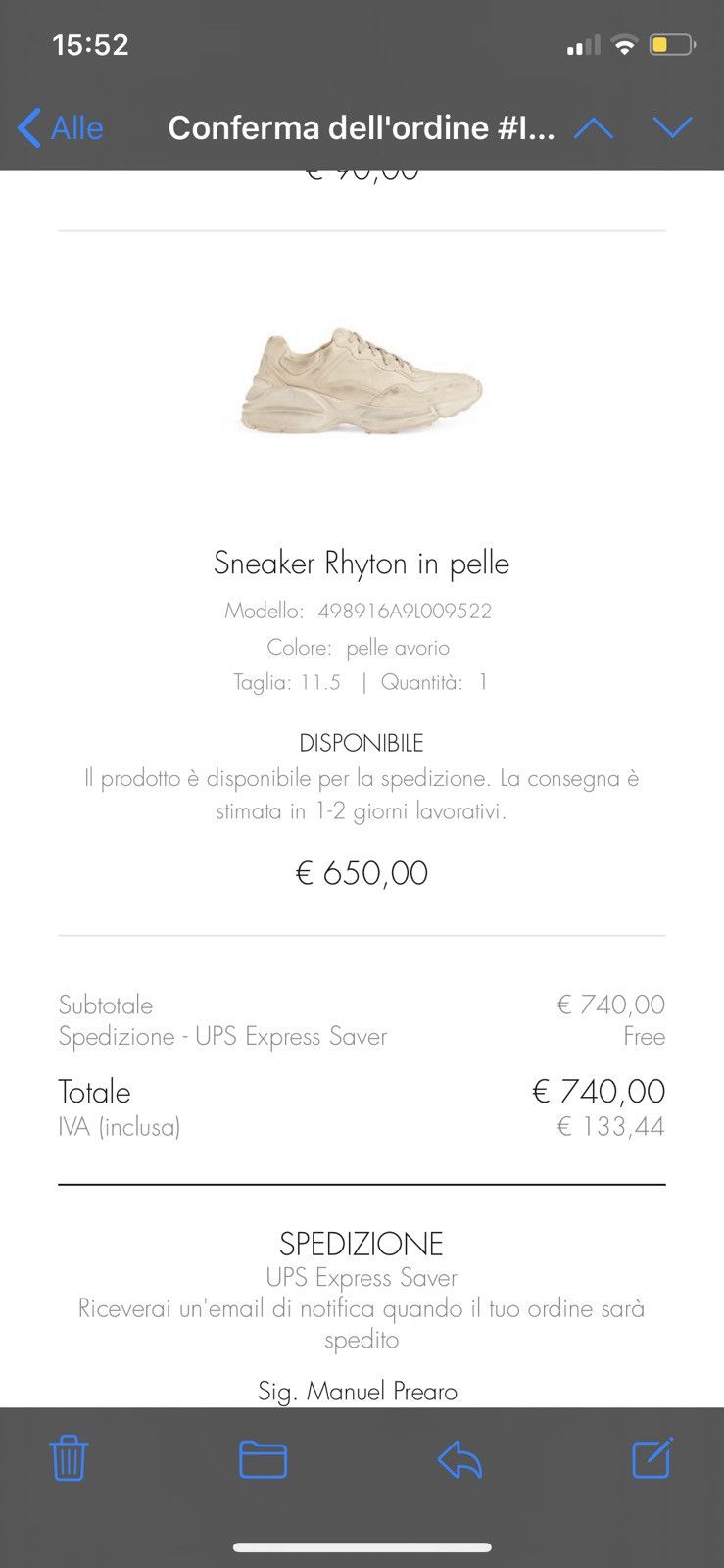 Gucci Gucci Rhyton sneakers size 11.5 Size US 11.5 / EU 44-45 - 8 Thumbnail