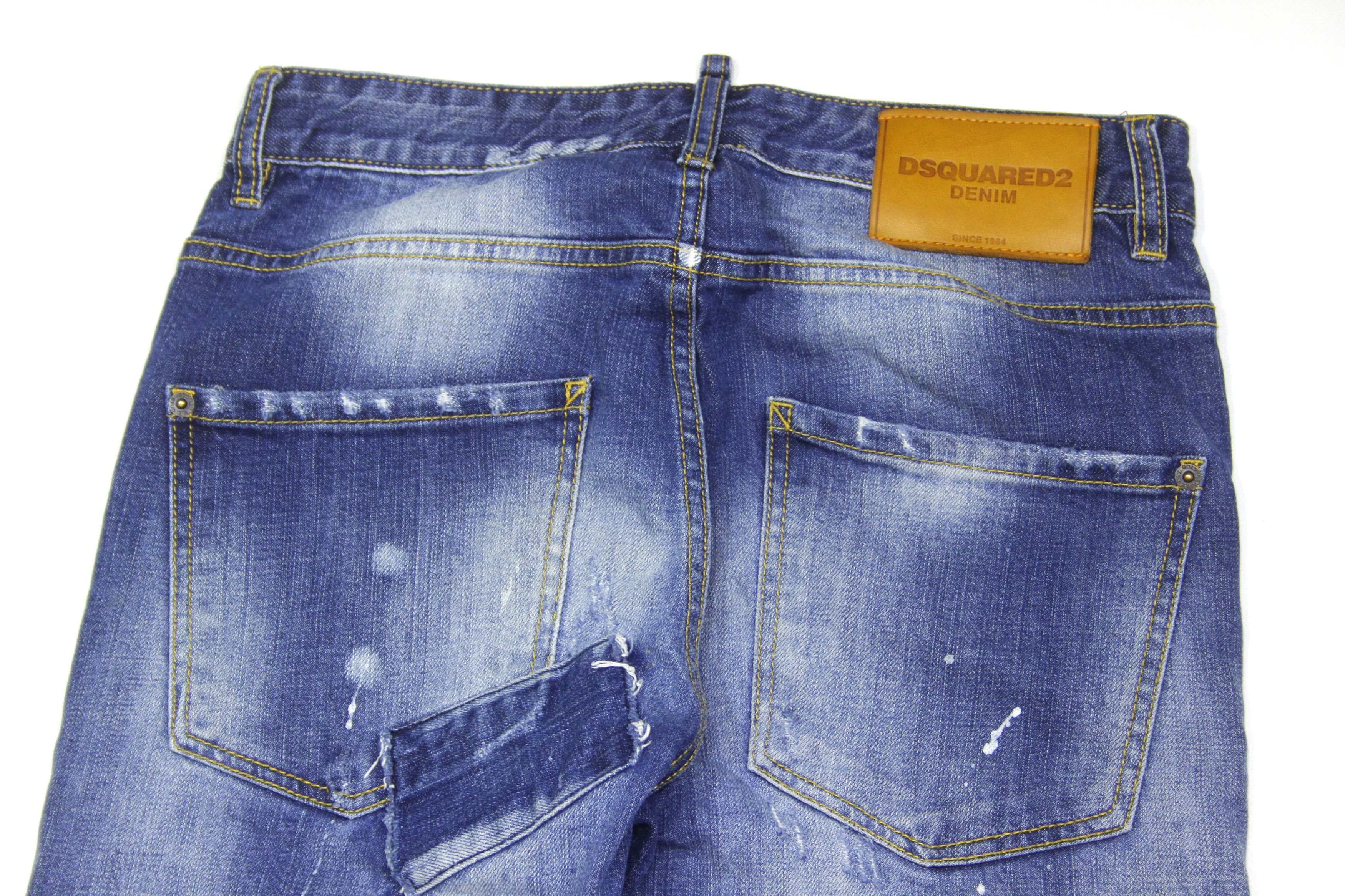 Dsquared2 Classic Kenny Twist Painted Jeans Size US 28 / EU 44 - 4 Thumbnail