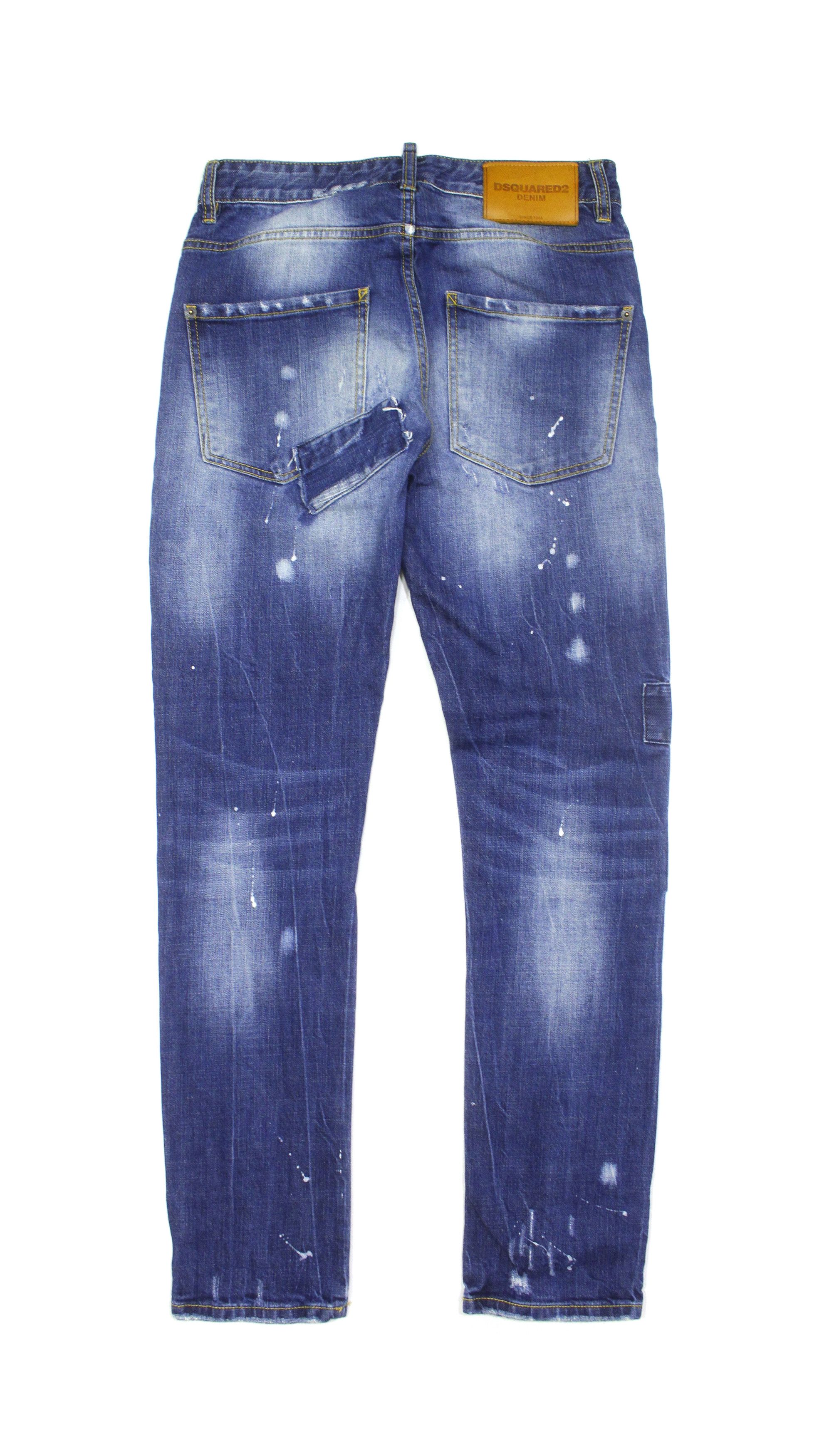 Dsquared2 Classic Kenny Twist Painted Jeans Size US 28 / EU 44 - 2 Thumbnail
