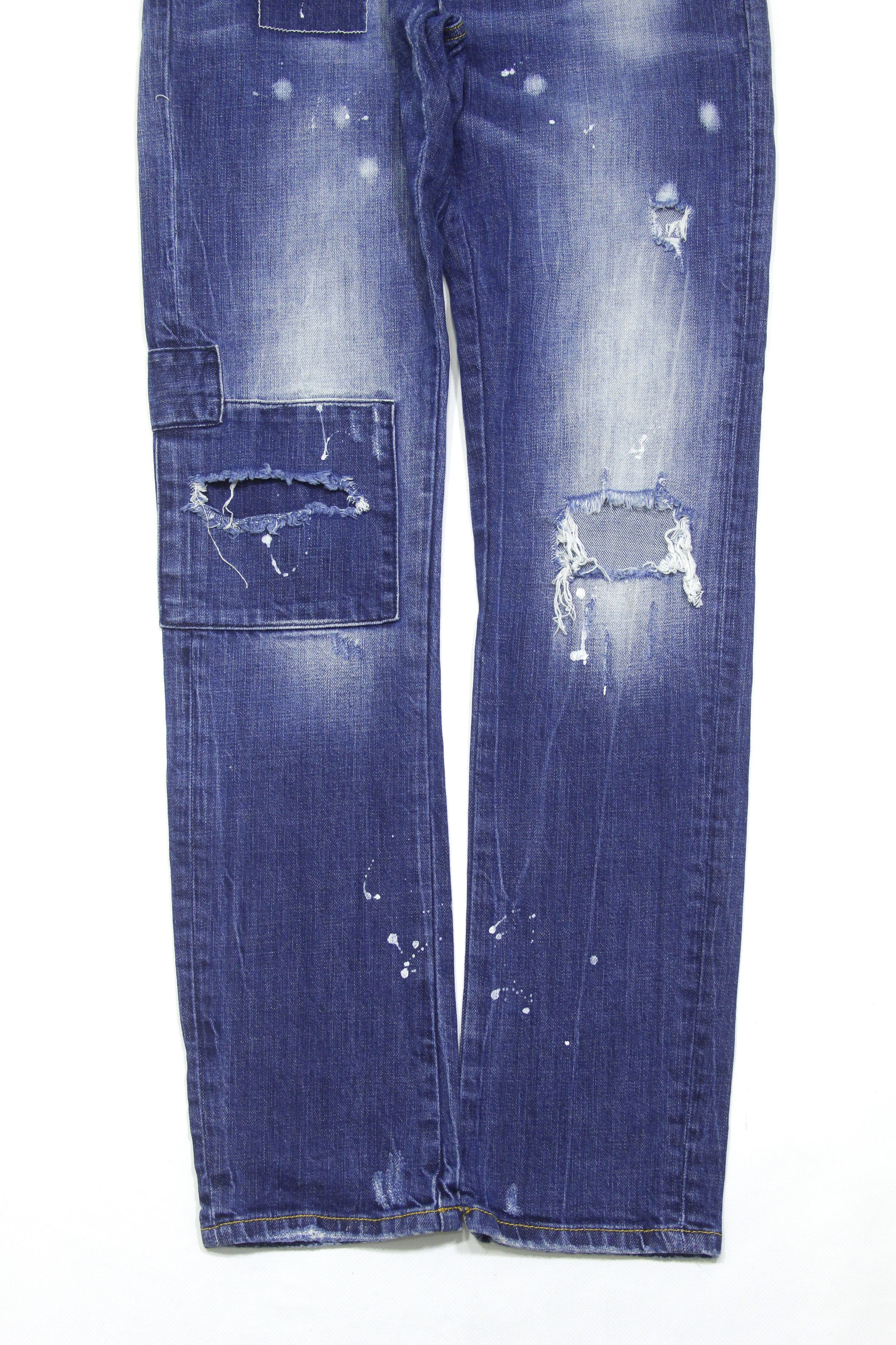 Dsquared2 Classic Kenny Twist Painted Jeans Size US 28 / EU 44 - 5 Thumbnail