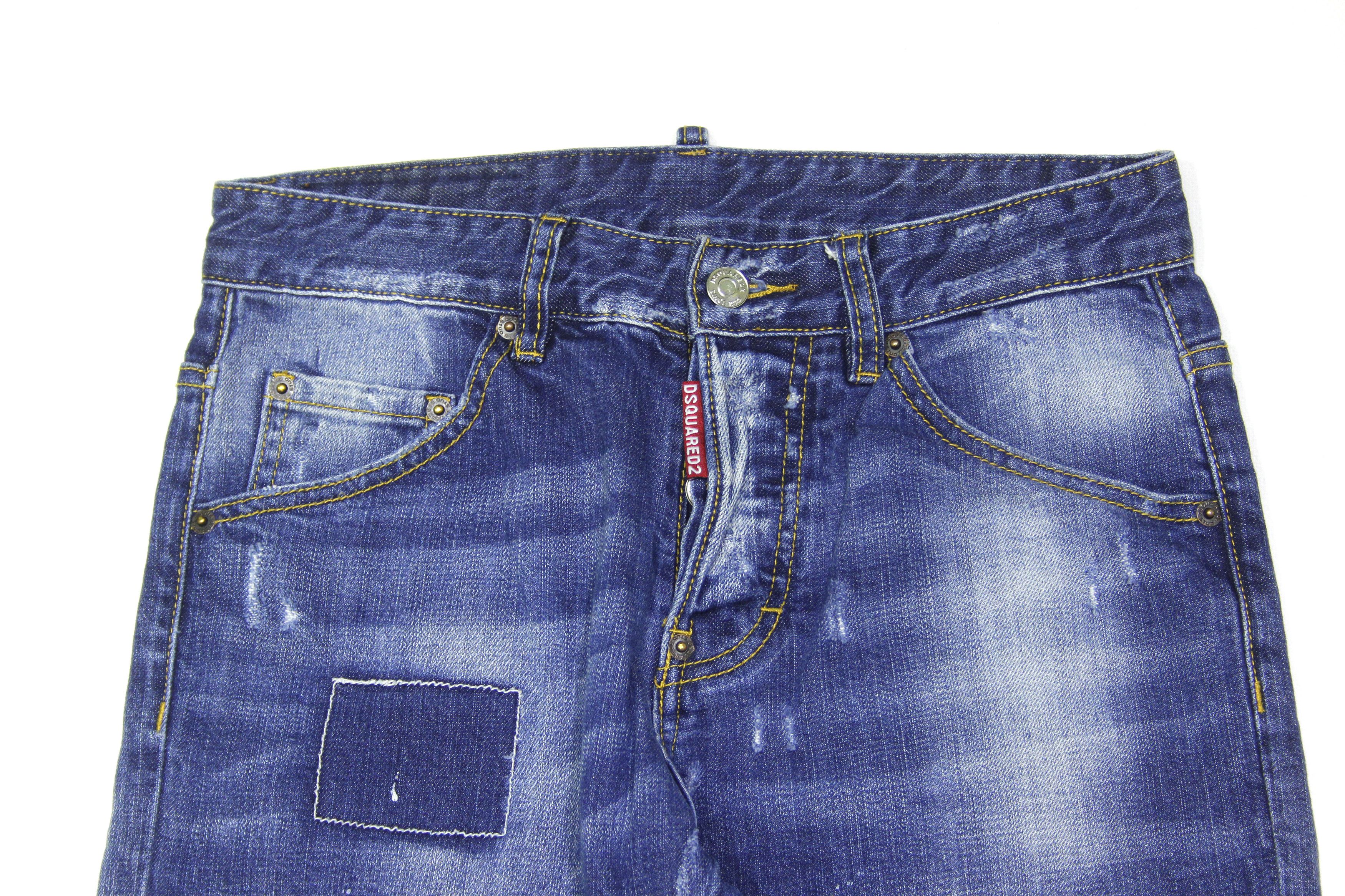 Dsquared2 Classic Kenny Twist Painted Jeans Size US 28 / EU 44 - 3 Thumbnail