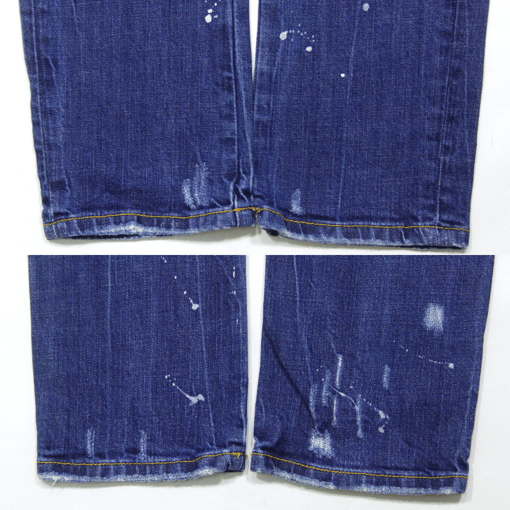 Dsquared2 Classic Kenny Twist Painted Jeans Size US 28 / EU 44 - 7 Thumbnail