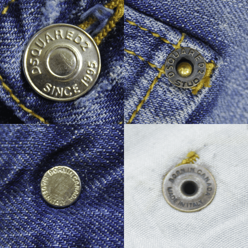 Dsquared2 Classic Kenny Twist Painted Jeans Size US 28 / EU 44 - 13 Thumbnail