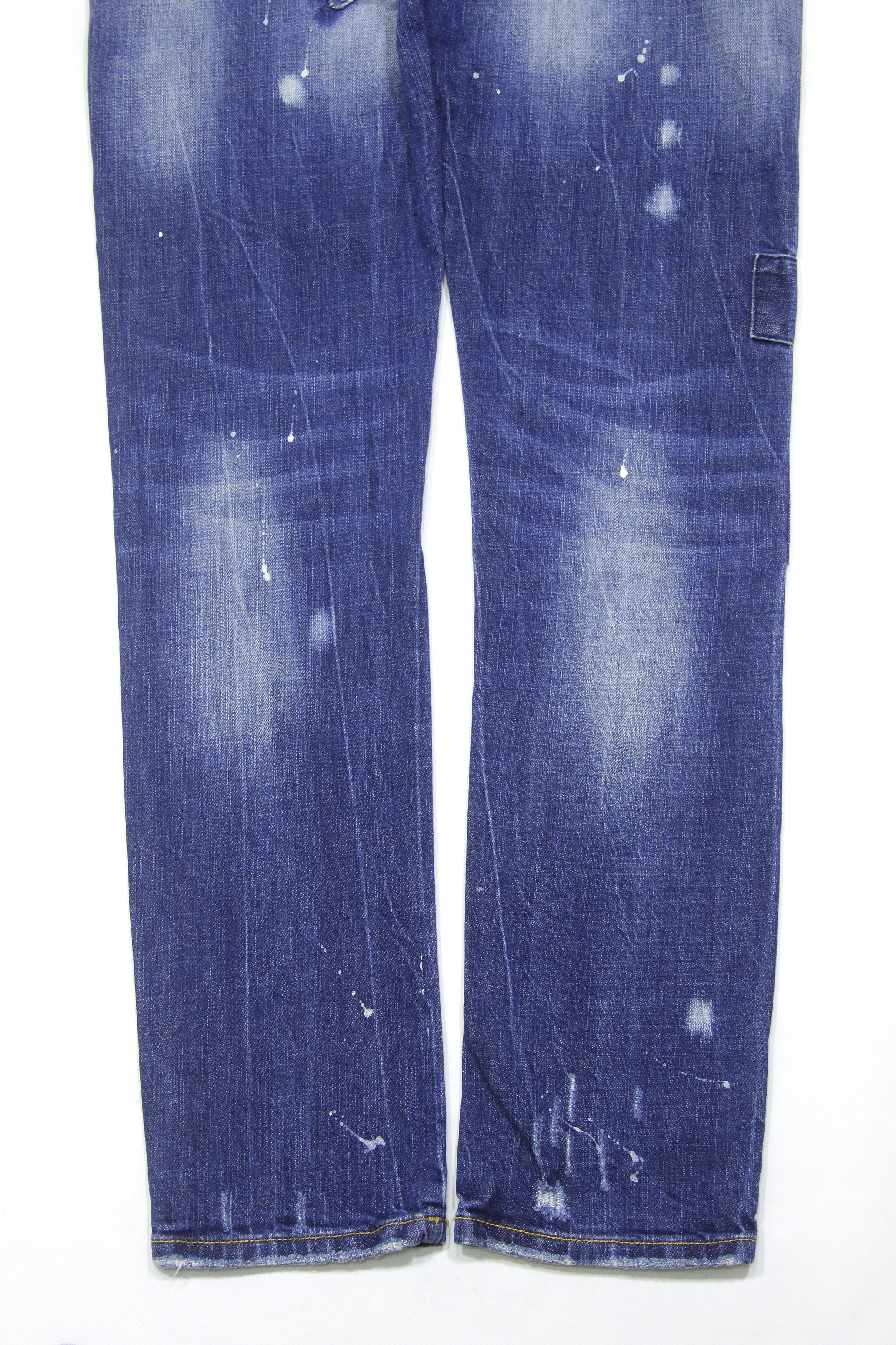 Dsquared2 Classic Kenny Twist Painted Jeans Size US 28 / EU 44 - 6 Thumbnail