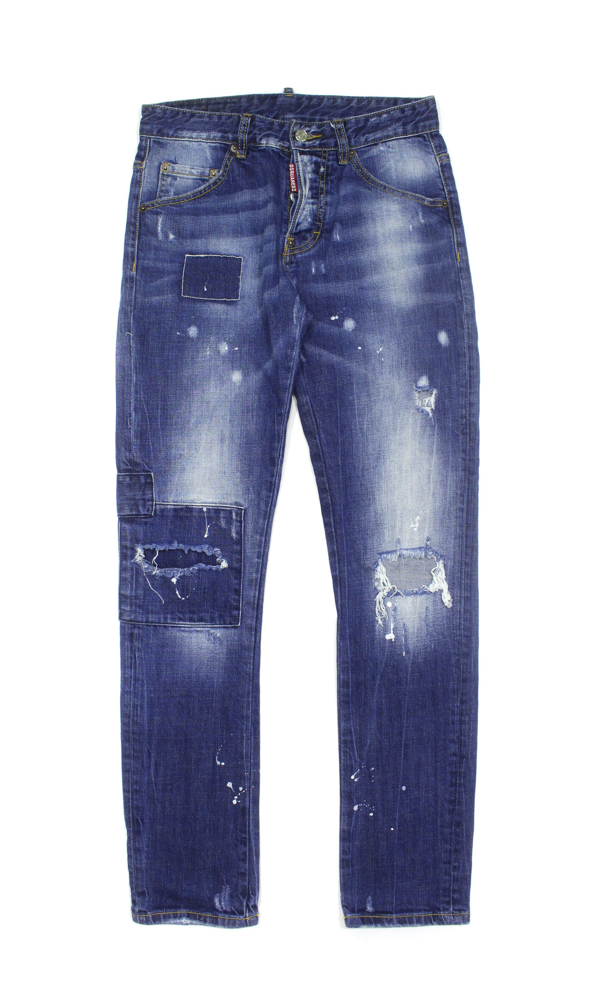 Dsquared2 Classic Kenny Twist Painted Jeans Size US 28 / EU 44 - 1 Thumbnail