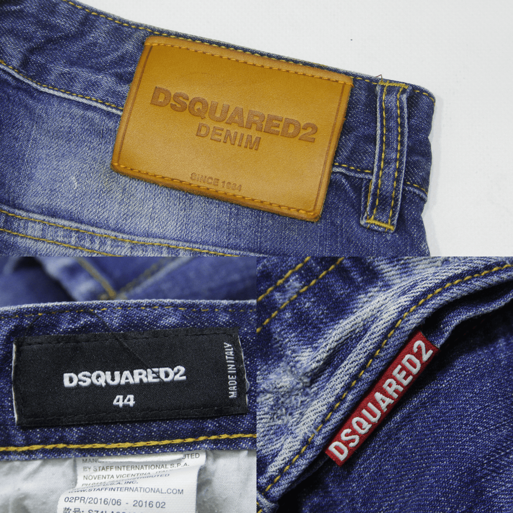 Dsquared2 Classic Kenny Twist Painted Jeans Size US 28 / EU 44 - 11 Thumbnail