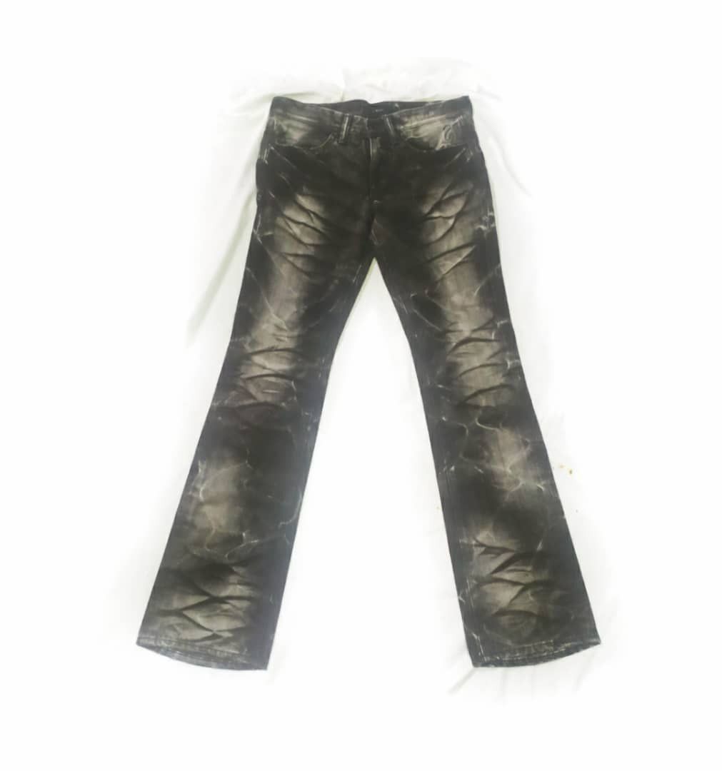 Japanese Brand civa rize.... black acid wash denim jeans | Grailed
