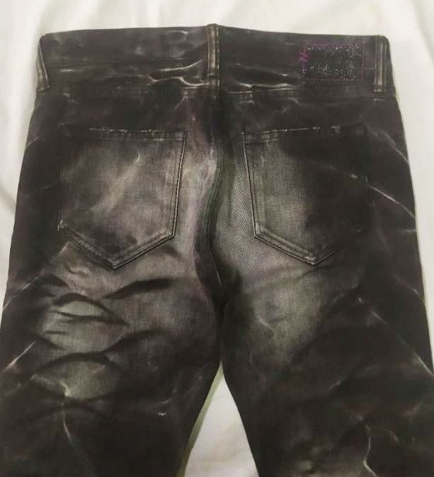 Japanese Brand civa rize.... black acid wash denim jeans | Grailed