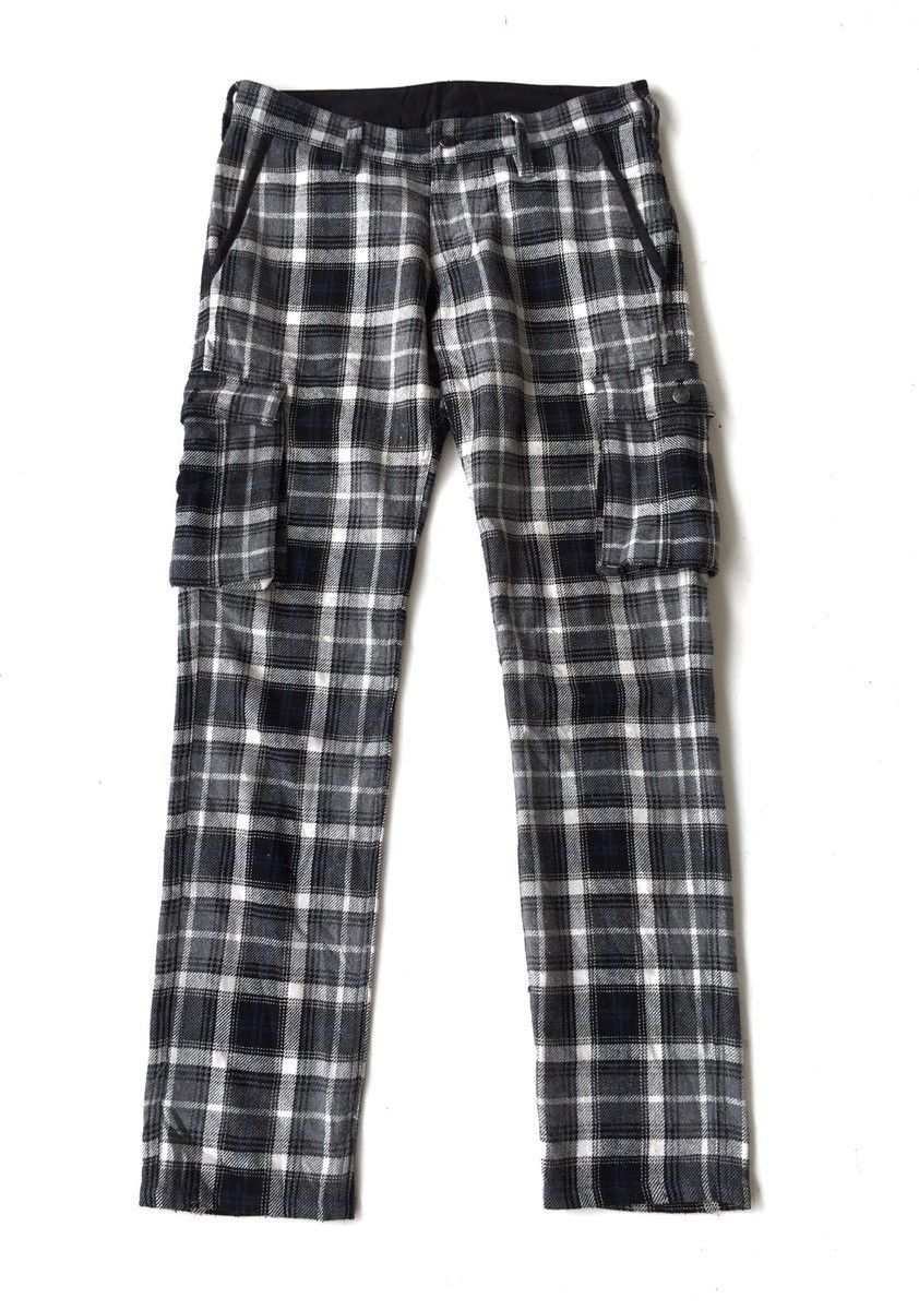 Vintage Japanes Brand Bahut Cargo Tartan Pant