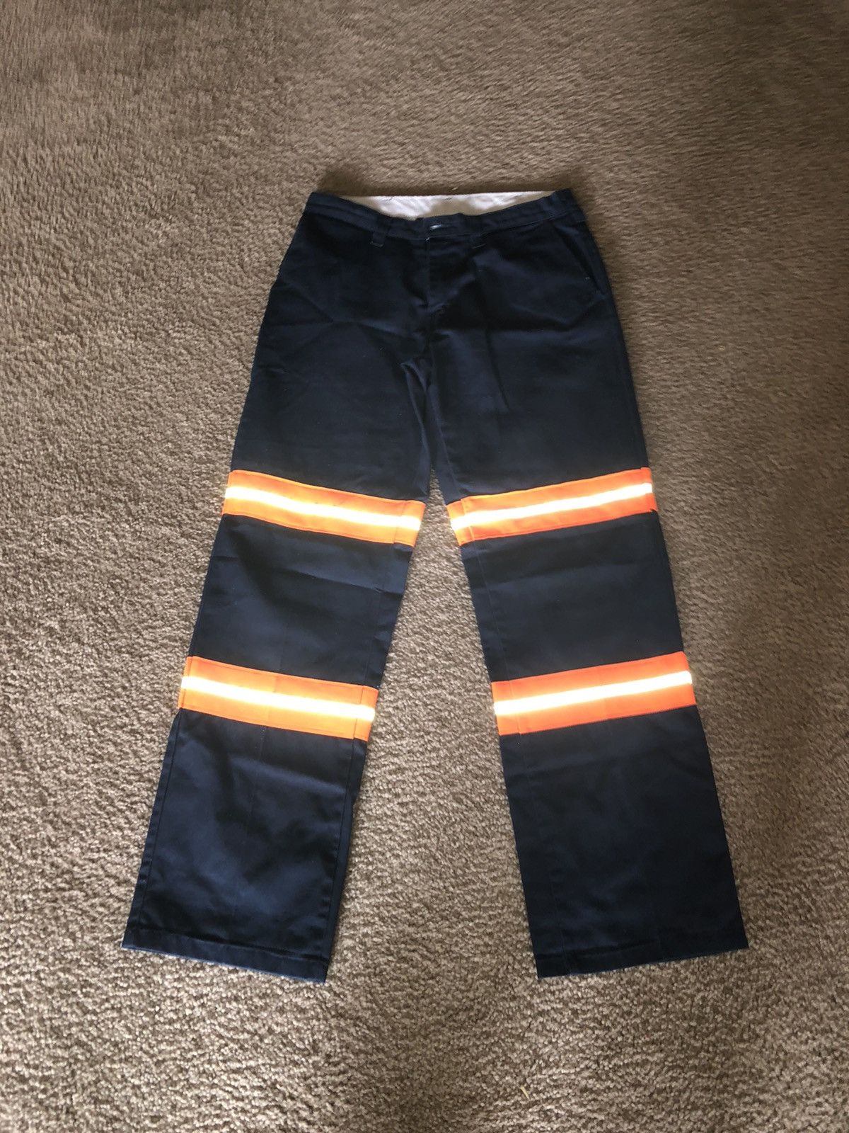 Dickies Asap Rocky Dickies Reflective Pant Blue Orange | Grailed