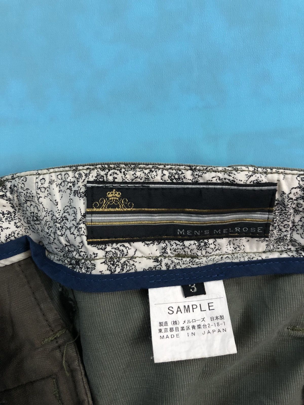 Japanese Brand 2000s SAMPLE MEN's MELROSE MILITARY #684 Size US 34 / EU 50 - 5 Thumbnail
