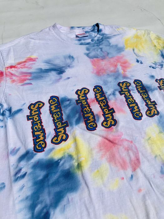 Supreme Supreme Gonz Logo Repeating T Shirt Tie Dye Custom | Grailed