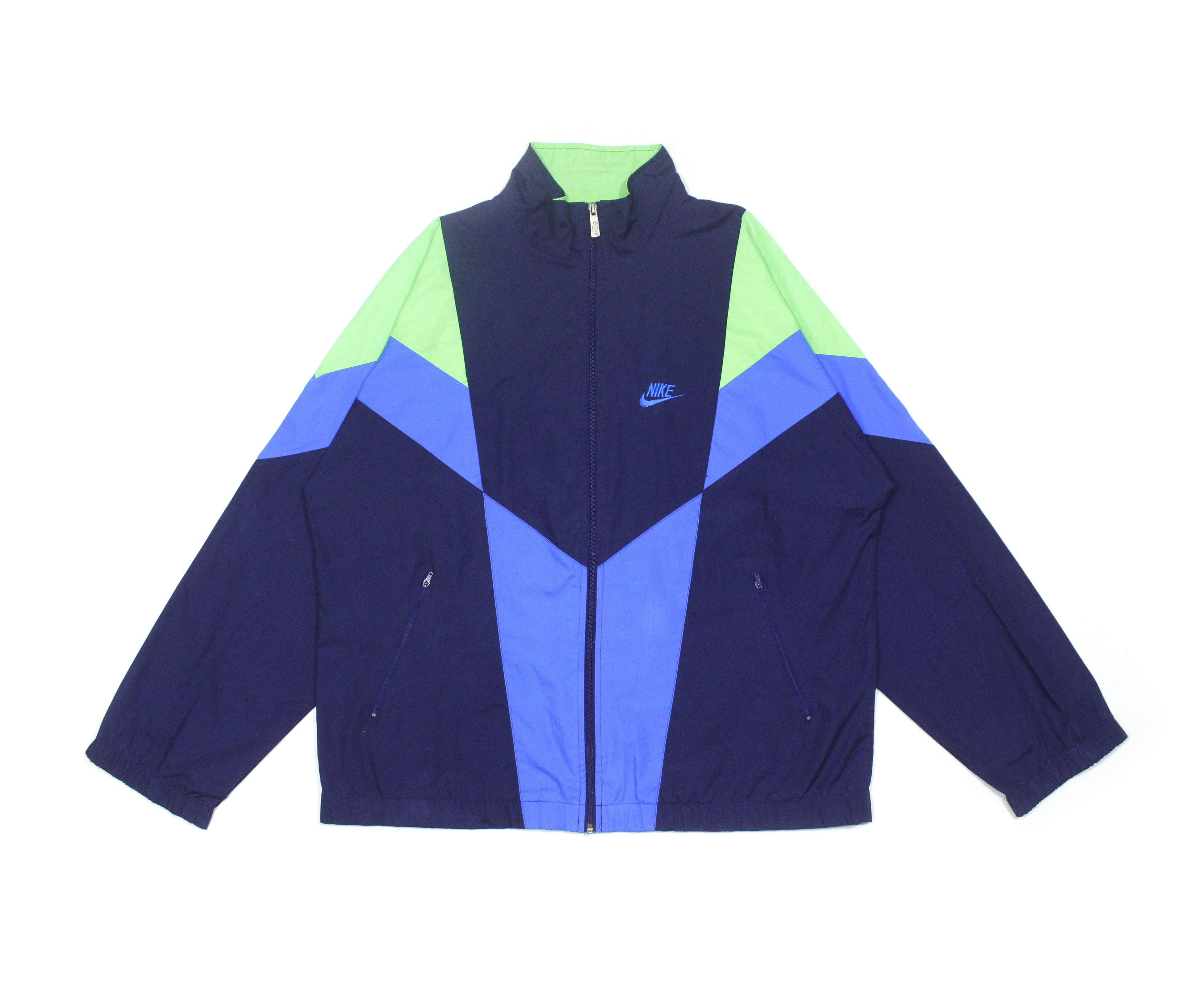 Nike 90S Logo Multicolor Jacket Size US L / EU 52-54 / 3 - 1 Thumbnail