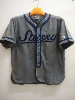Rare Stussy Baseball Jersey Streetwear Hype Drip Medium