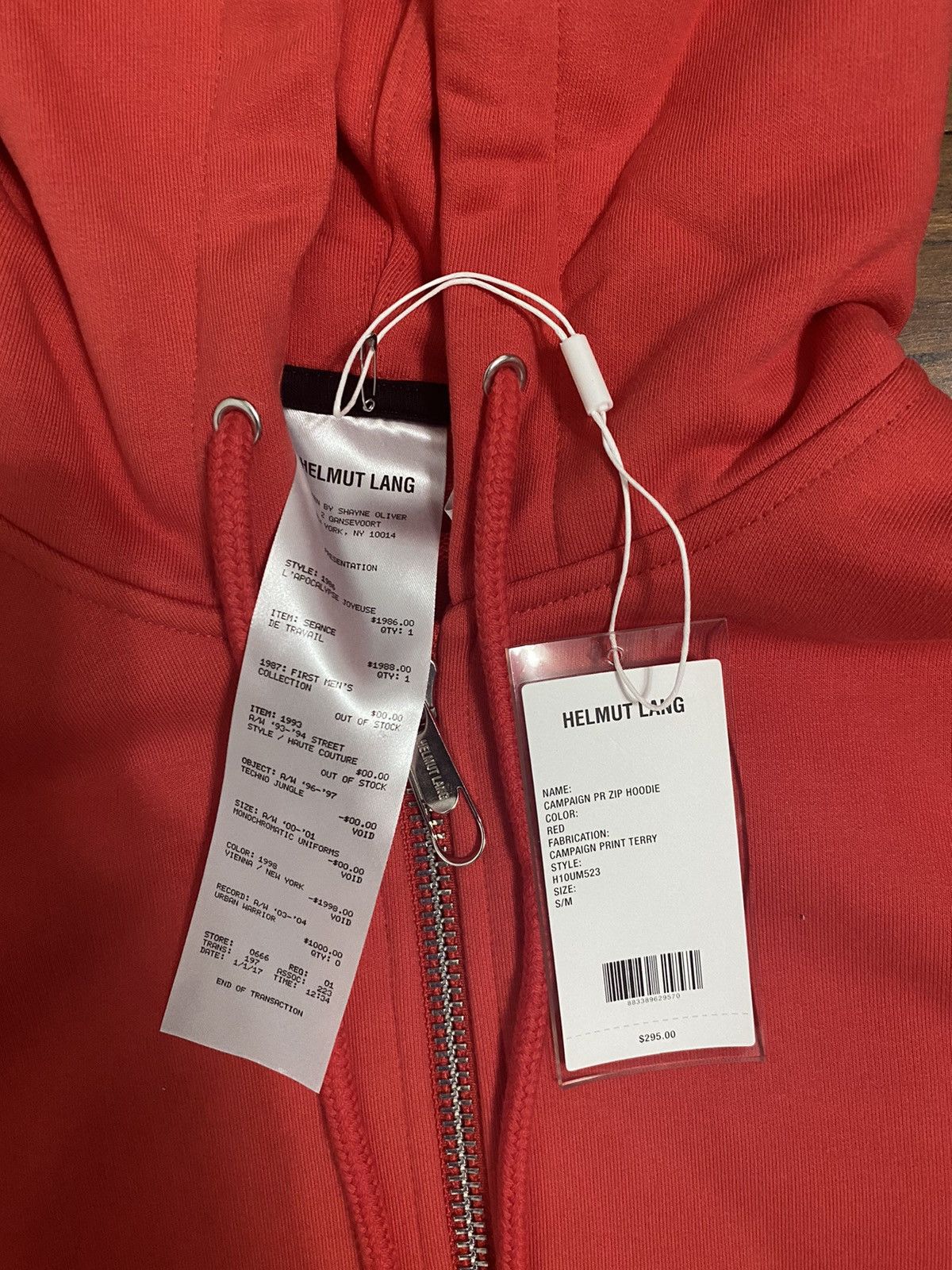 Helmut Lang Campaign PR Zip Hoodie Size US M / EU 48-50 / 2 - 4 Thumbnail