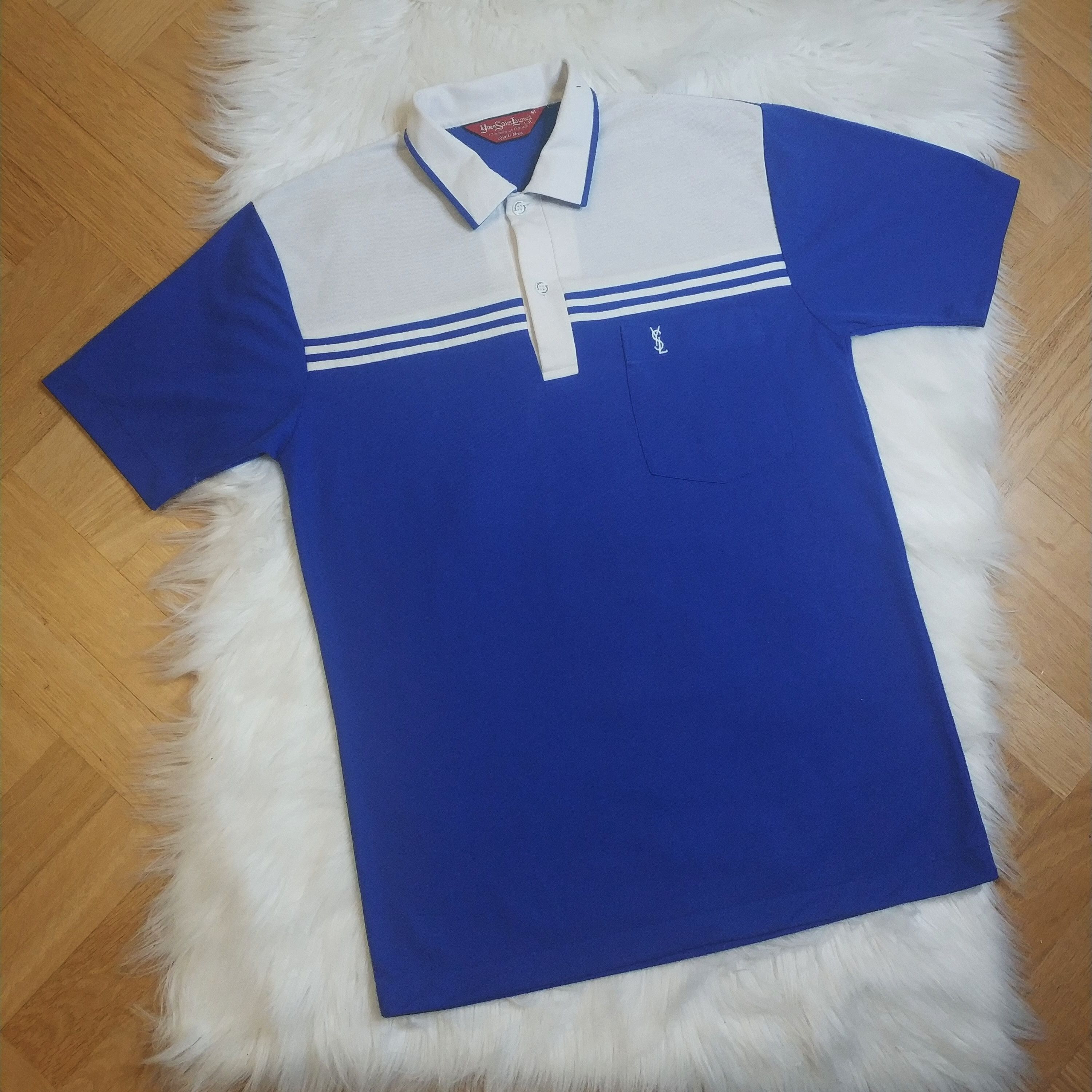 Vintage × Yves Saint Laurent Vintage YSL Polo Shirt Tee Chemise de