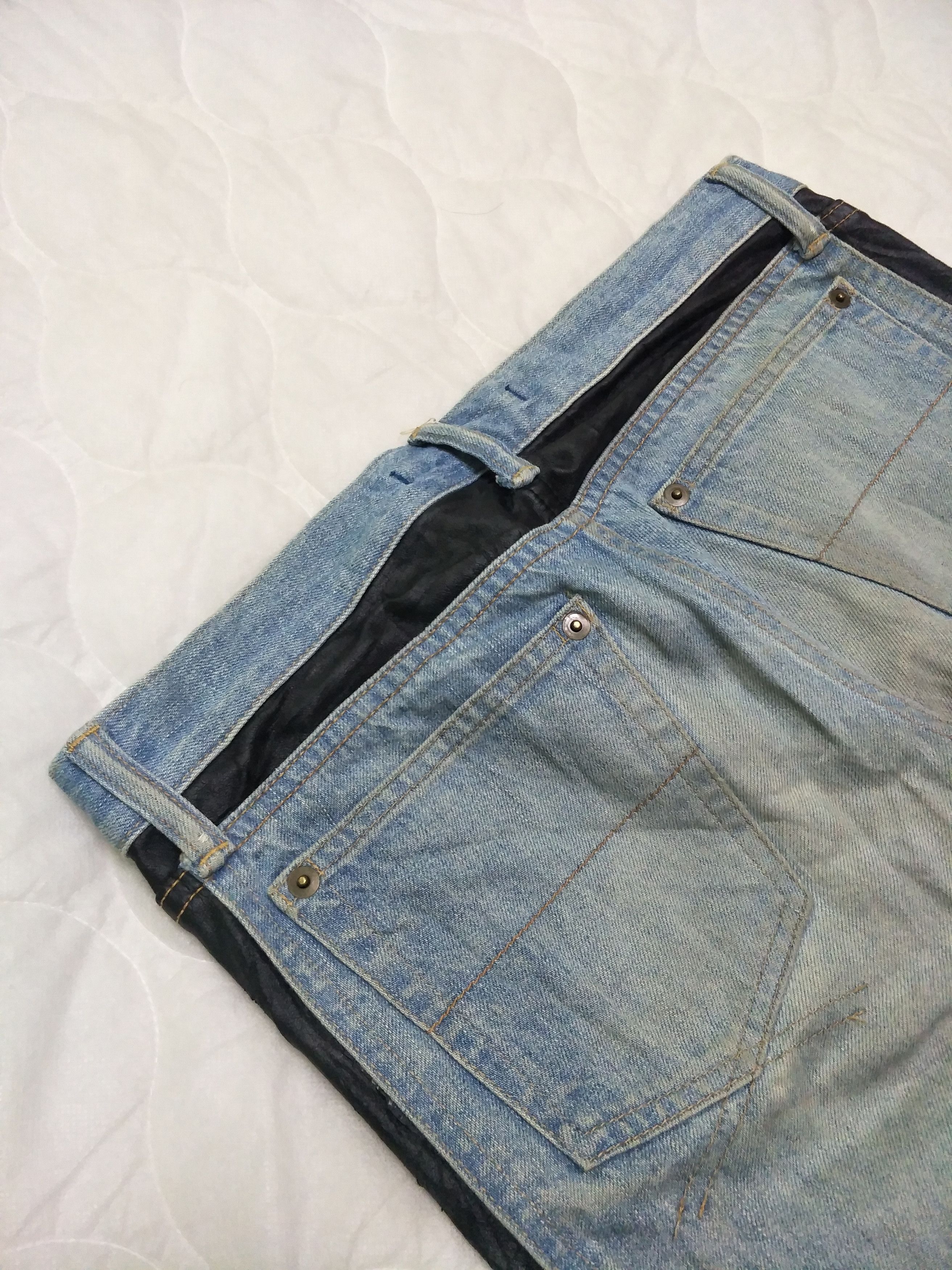 Maison MIHARA YASUHIRO Miharayasuhiro Hybrid Skinny Distress Denim Size US 29 - 4 Thumbnail