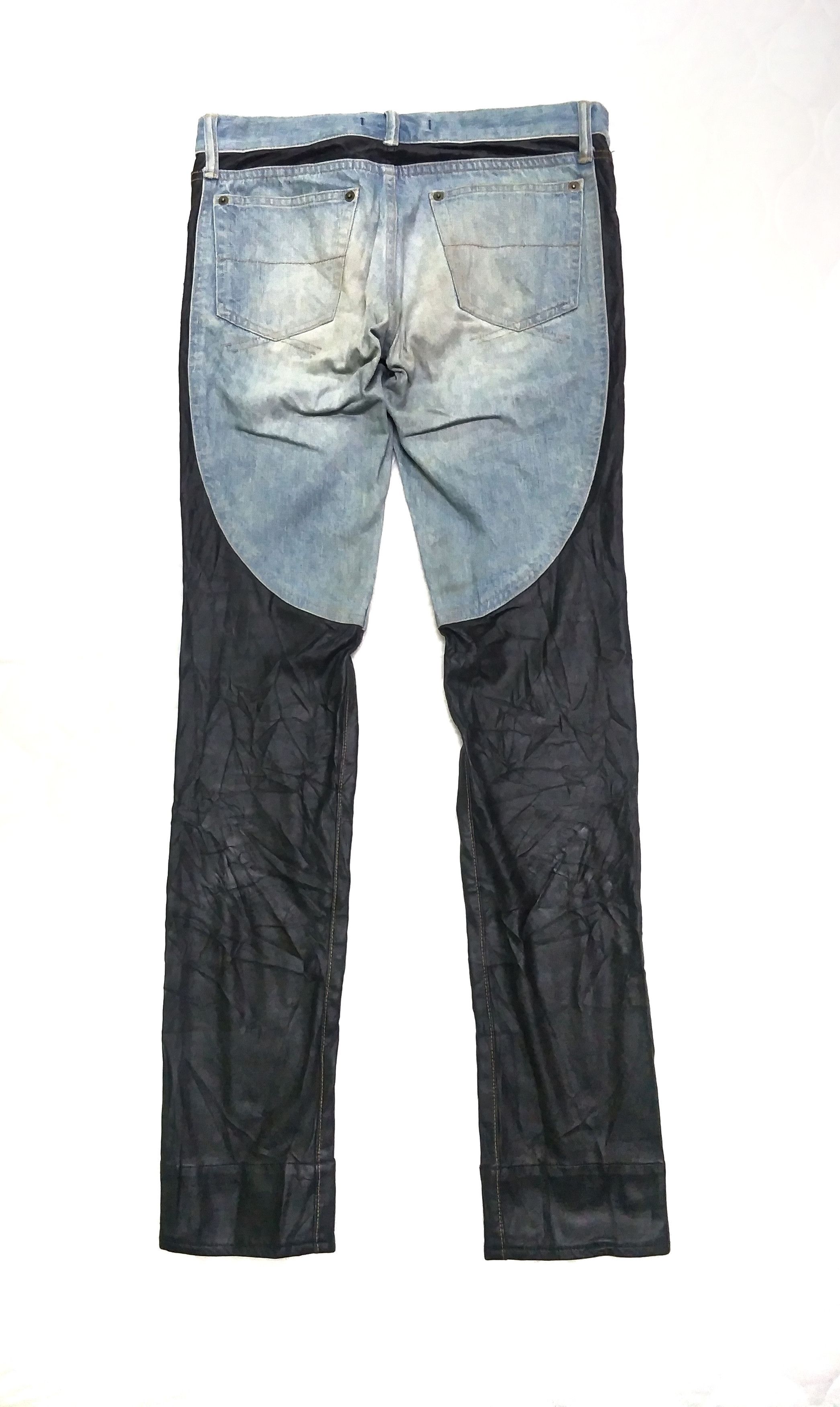 Maison MIHARA YASUHIRO Miharayasuhiro Hybrid Skinny Distress Denim Size US 29 - 2 Thumbnail