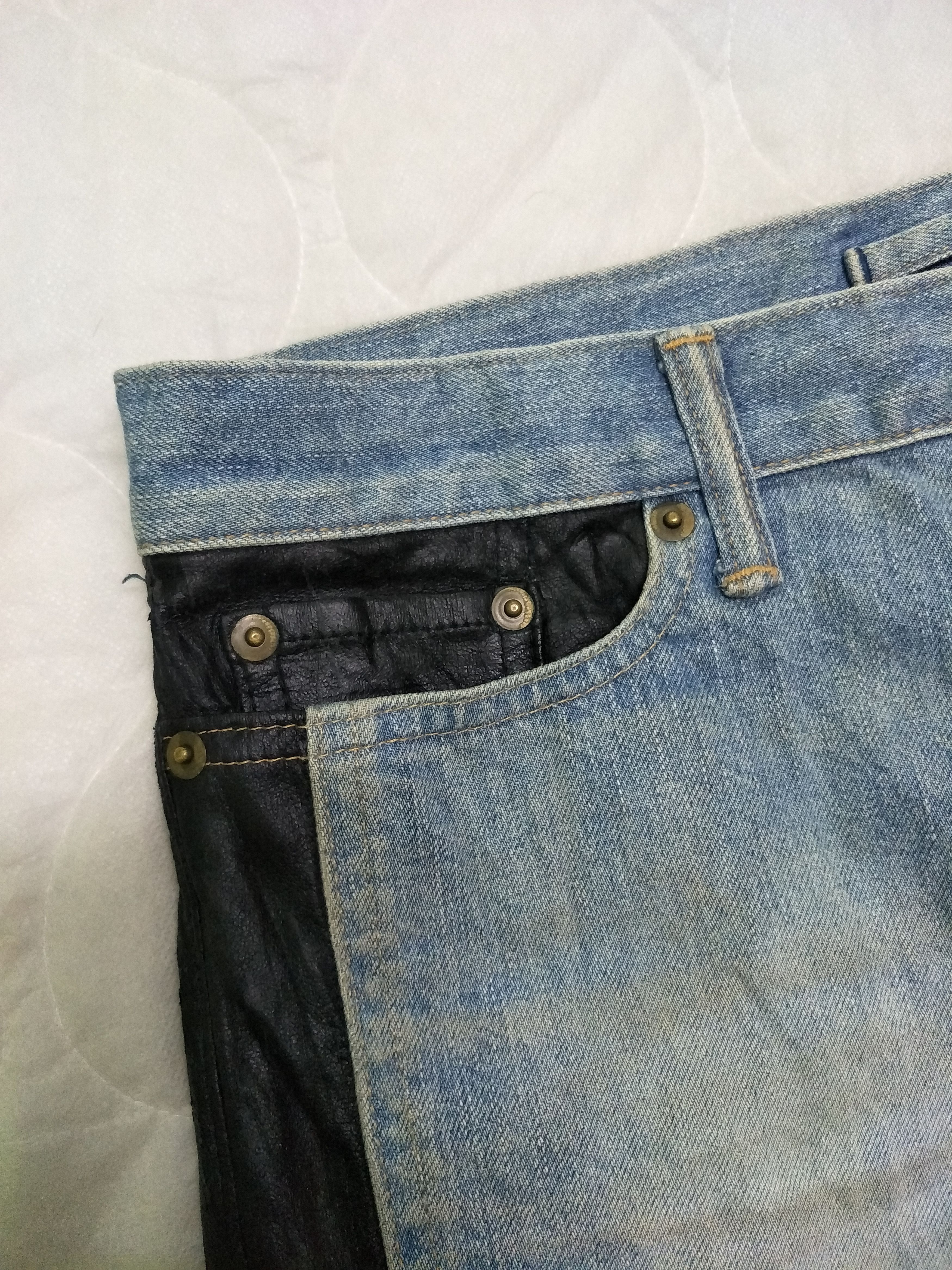 Maison MIHARA YASUHIRO Miharayasuhiro Hybrid Skinny Distress Denim Size US 29 - 7 Thumbnail