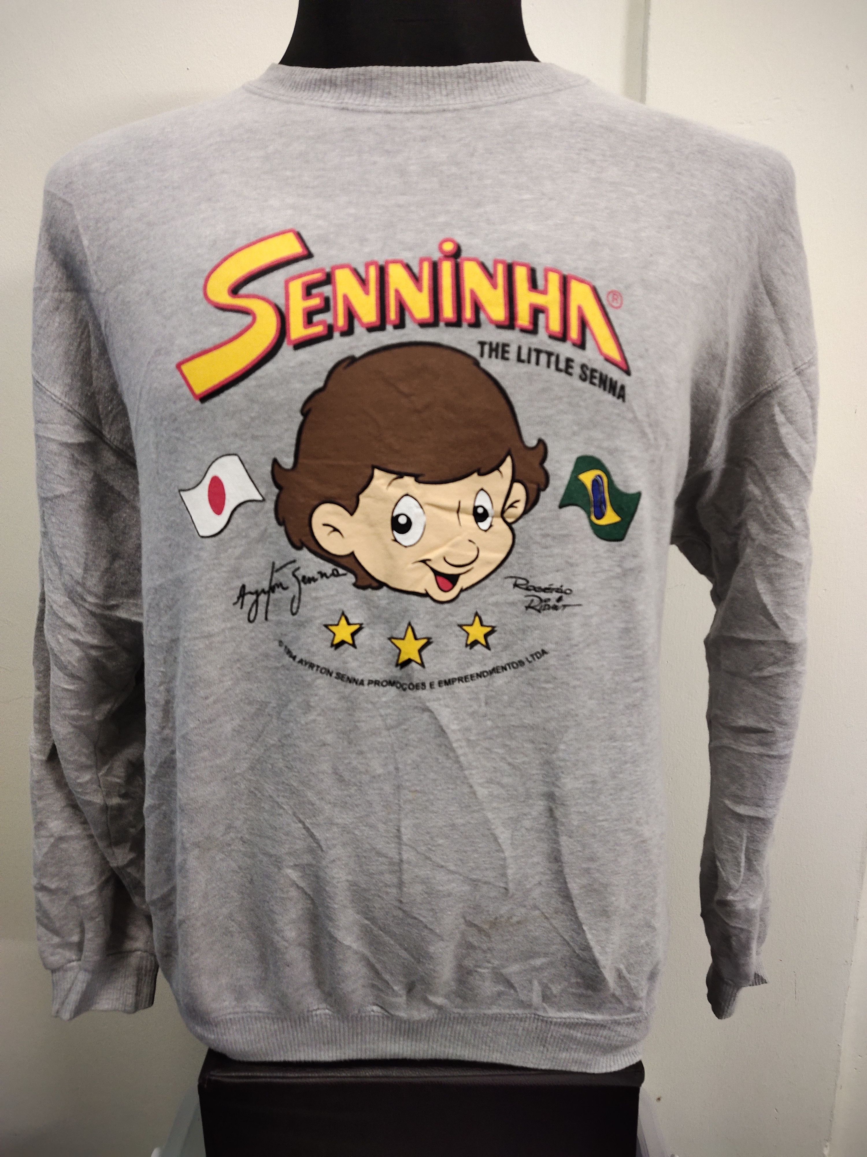 ファッションなデザイン Japanese Brand The Senninha sweatshirt Senna Ayrton Vintage トップス