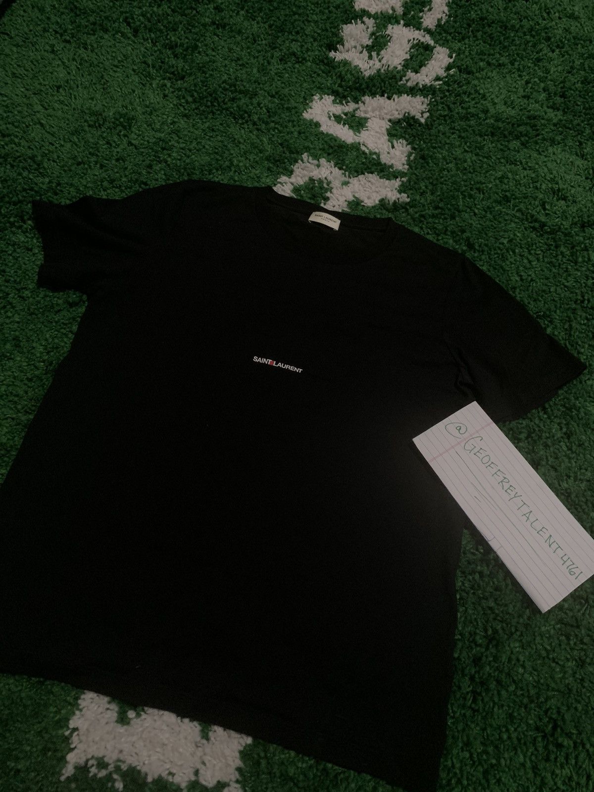 Saint laurent signature t shirt replica clearance
