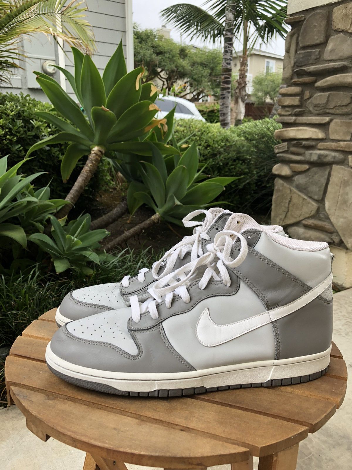 Nike × Vintage Nike Dunk High Neutral Grey 2005 Size US 11.5 / EU 44-45 - 1 Thumbnail