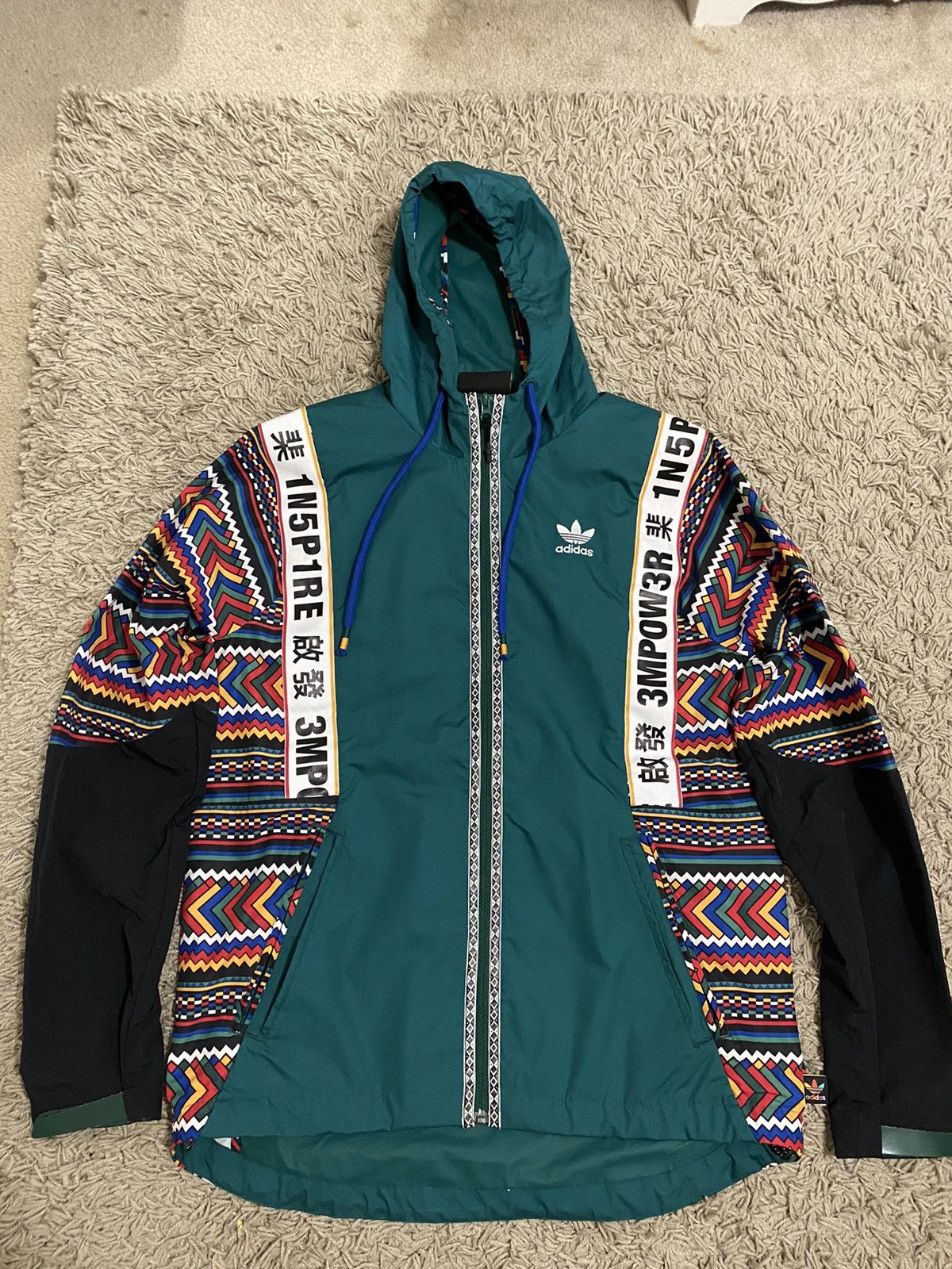 Adidas by pharrell williams solarhu shell jacket deals