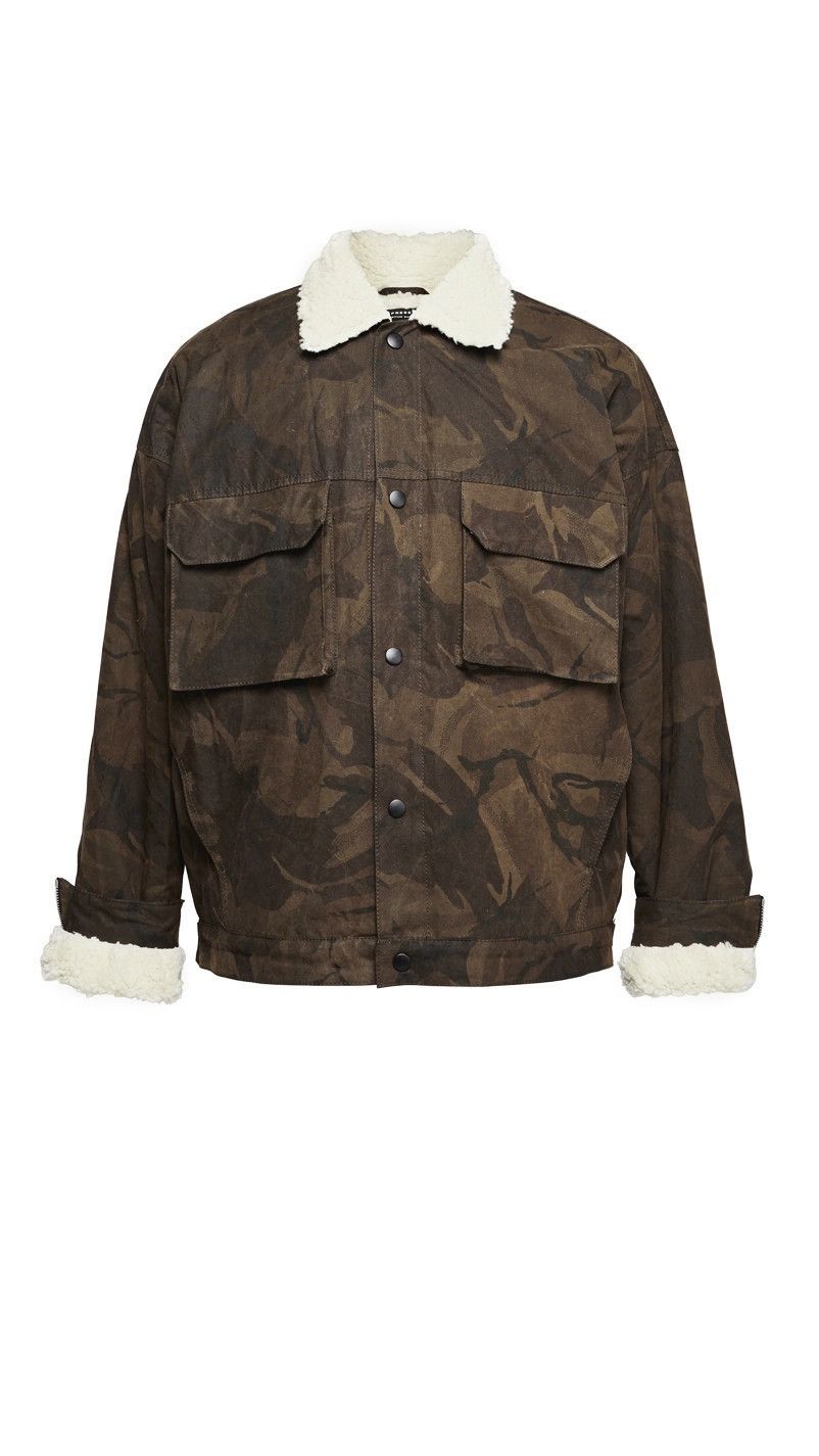 REPRESENT CLOTHING CAMO SHERPA JACKET