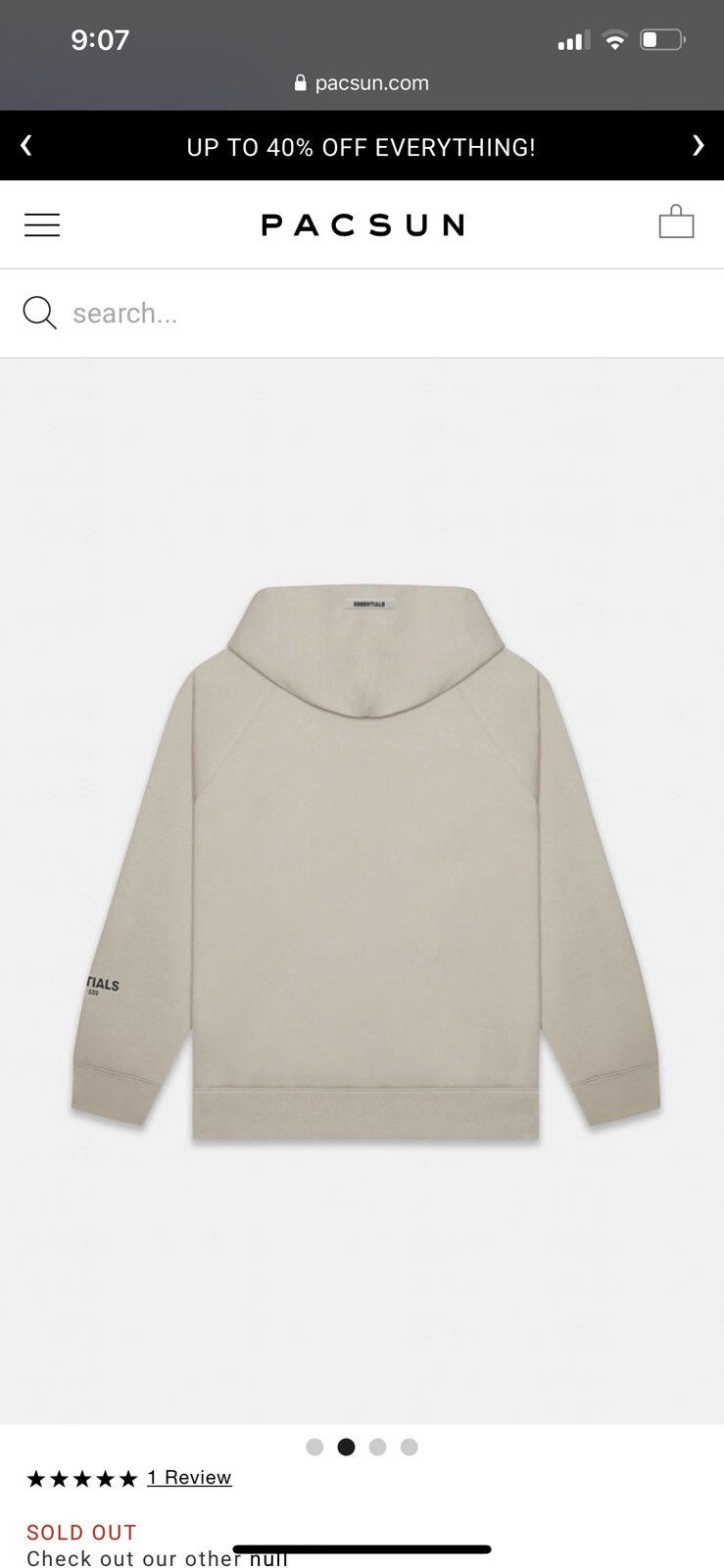 Fog essentials hoodie tan 2025
